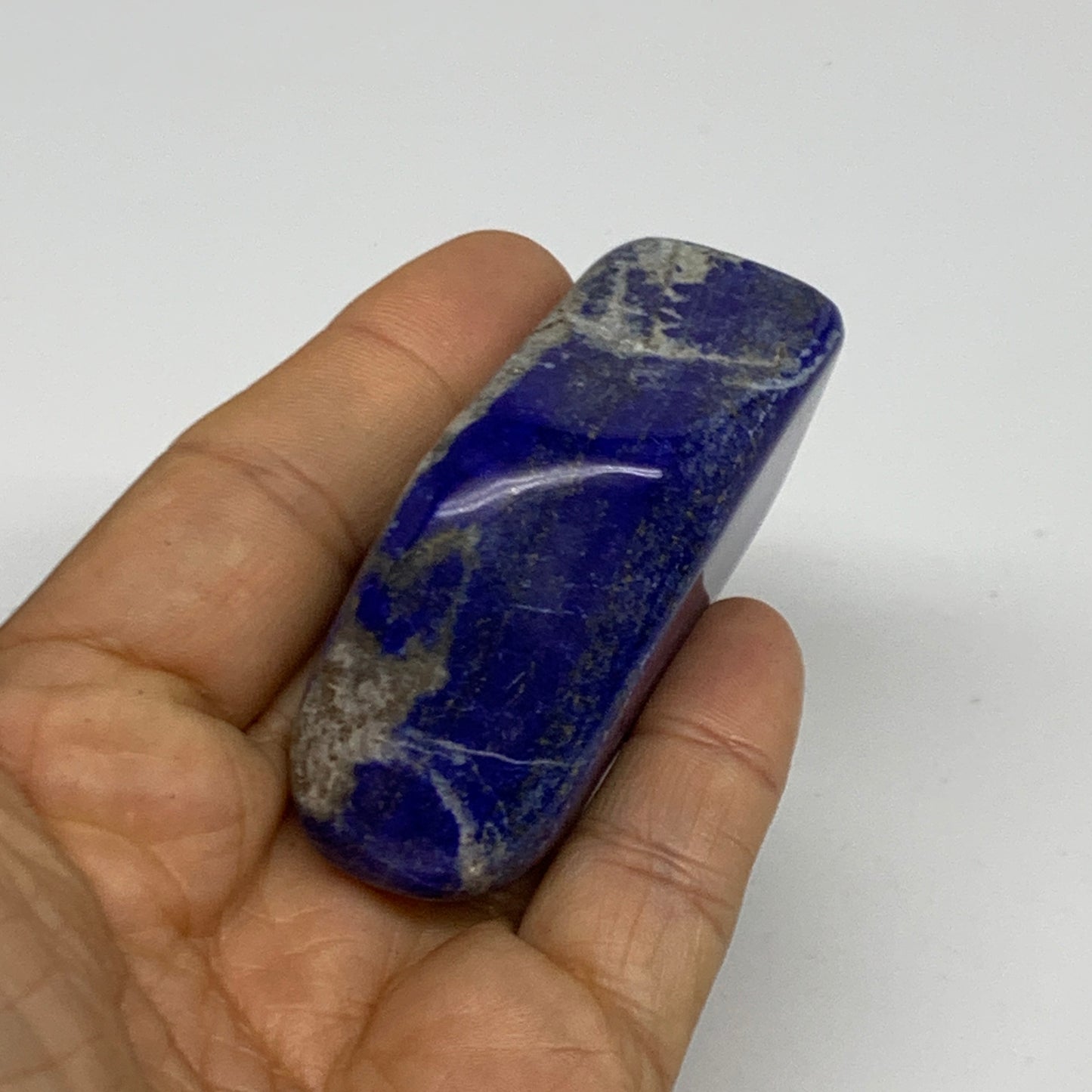 122.8g, 2.6"x1.4"x1", Natural Freeform Lapis Lazuli from Afghanistan, B33052