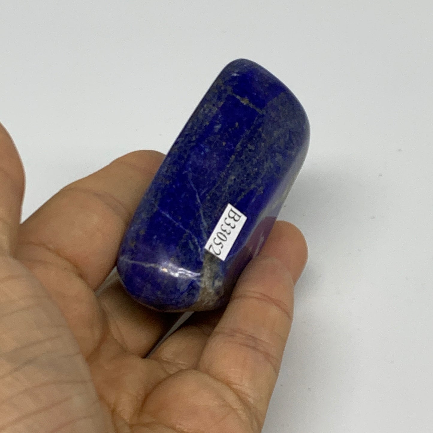 122.8g, 2.6"x1.4"x1", Natural Freeform Lapis Lazuli from Afghanistan, B33052