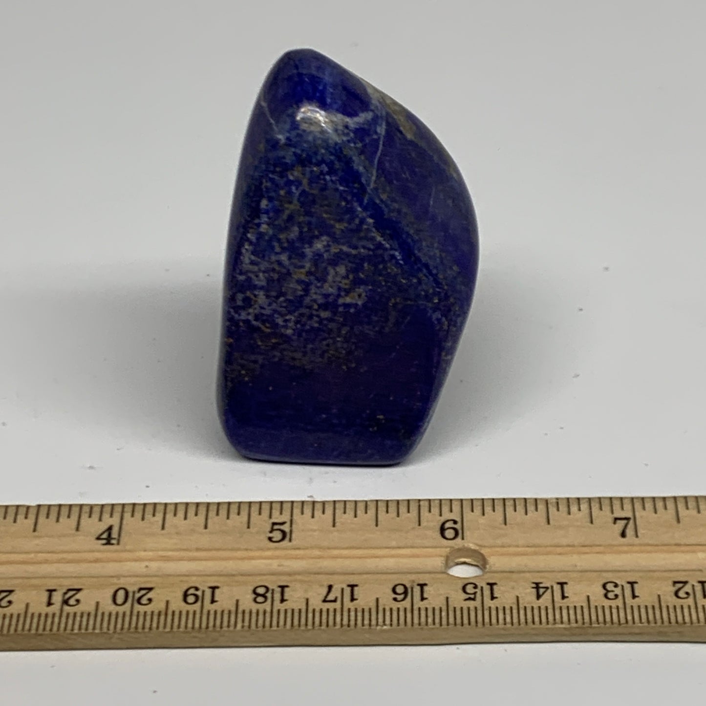 122.8g, 2.6"x1.4"x1", Natural Freeform Lapis Lazuli from Afghanistan, B33052