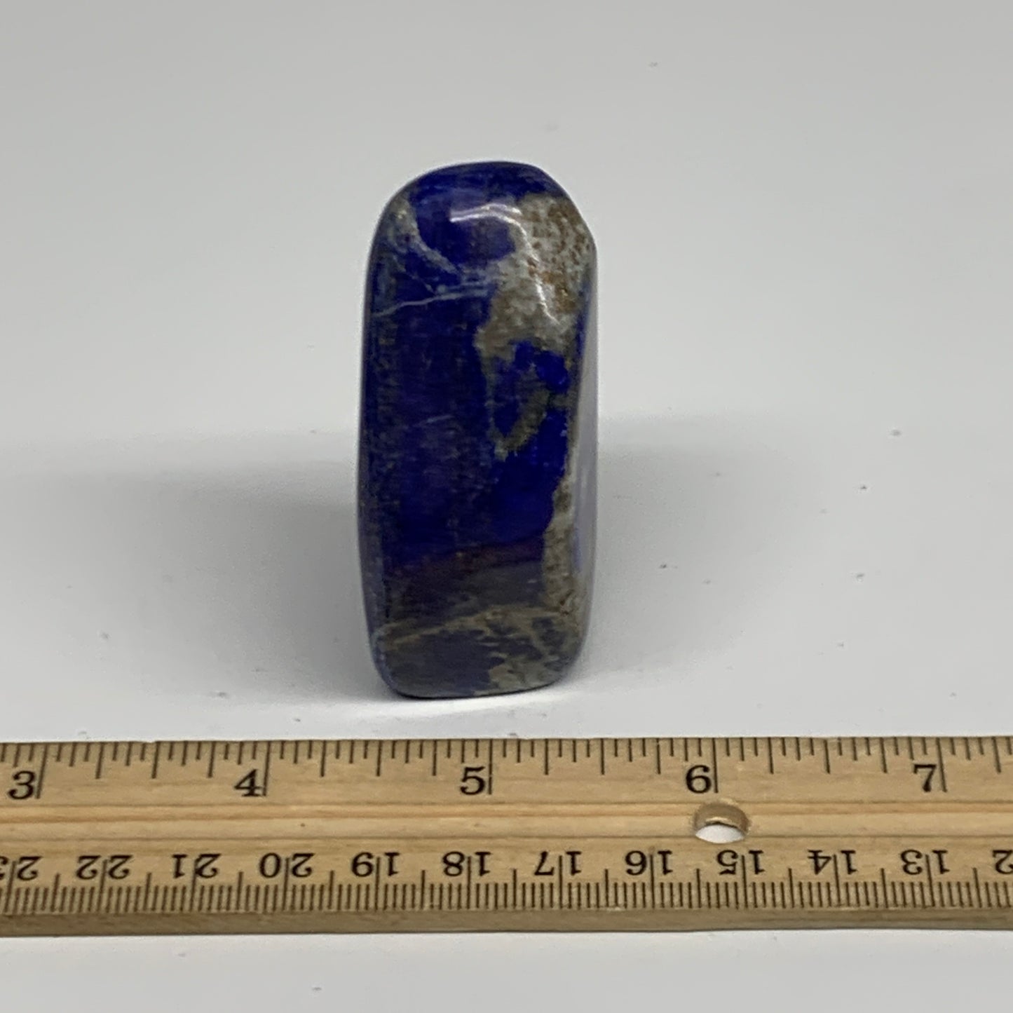 122.8g, 2.6"x1.4"x1", Natural Freeform Lapis Lazuli from Afghanistan, B33052