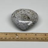 0.54 lbs, 2.7"x2.9"x1.4" Ocean Jasper Heart Polished Healing Crystal, B30885