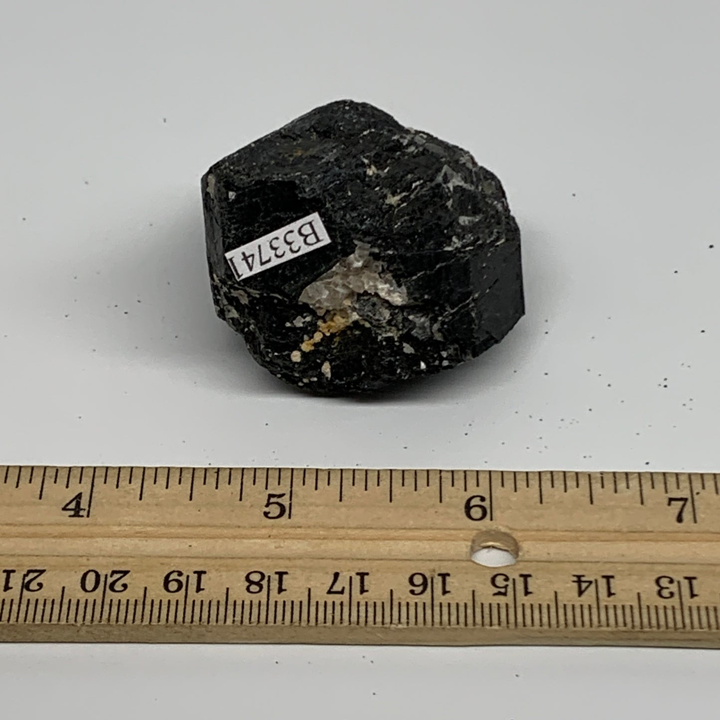 96.1g, 1.3"x1.8"x1.3", Natural Black Tourmaline Mineral Specimen, B33741