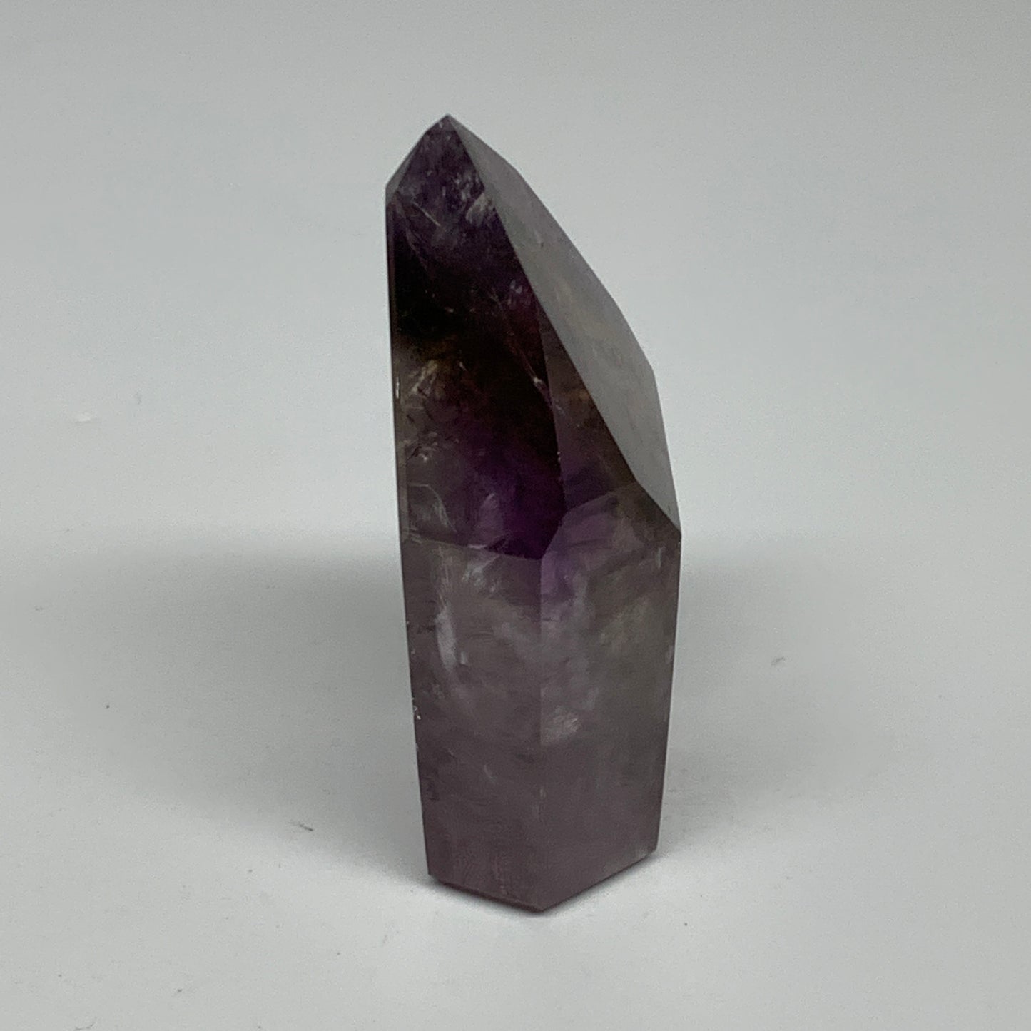 93.1g, 2.6"x1.6"x0.9", Natural Amethyst Tower Point Obelisk @Brazil, B32357