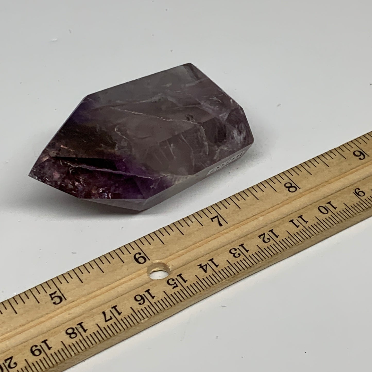 93.1g, 2.6"x1.6"x0.9", Natural Amethyst Tower Point Obelisk @Brazil, B32357