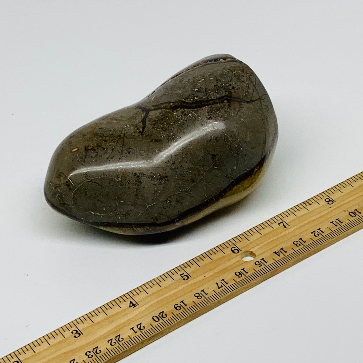 1.3 lbs, 4.1"x2.8"x2.2", Septarian Nodules Freeform Polished Crystal, B37389