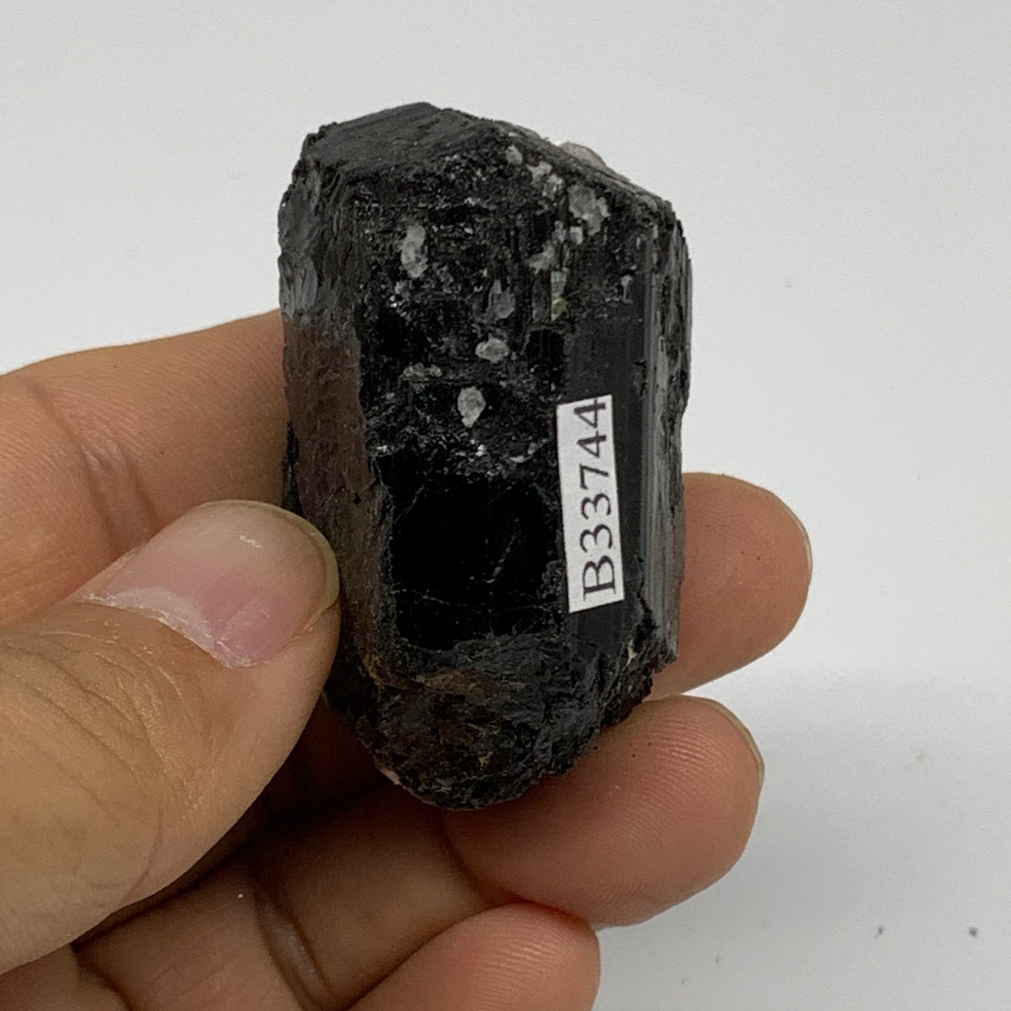 78.8g, 1.9"x1.3"x1.1", Natural Black Tourmaline Mineral Specimen, B33744