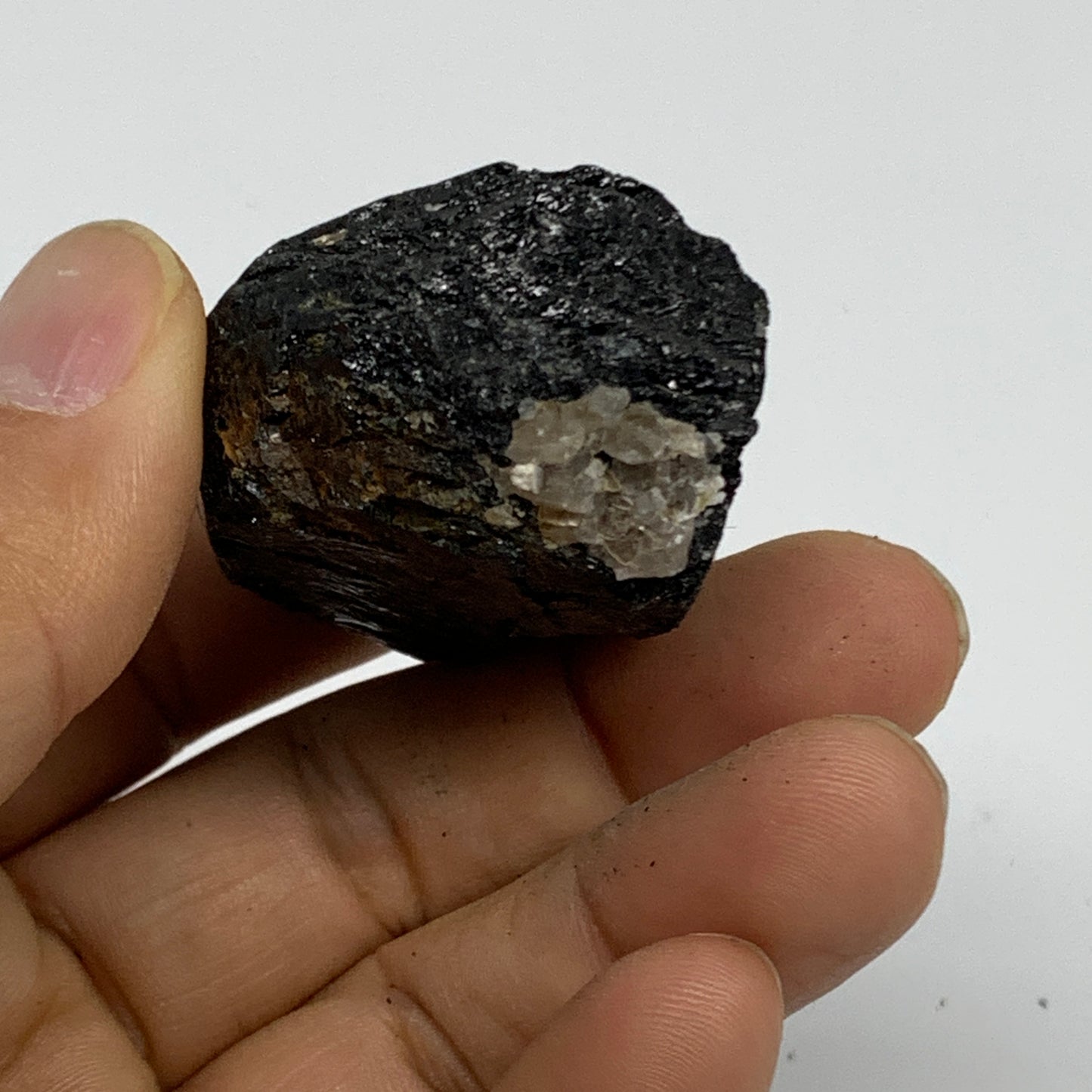 78.8g, 1.9"x1.3"x1.1", Natural Black Tourmaline Mineral Specimen, B33744