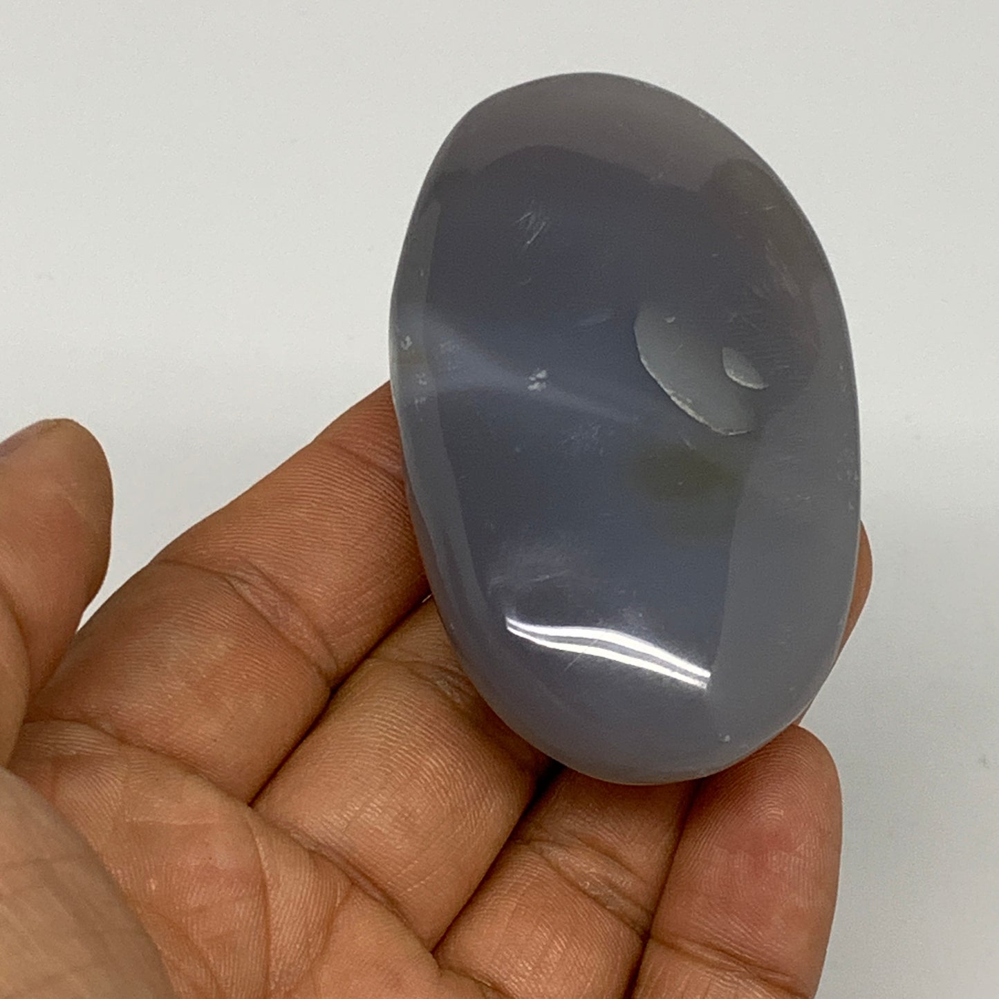 76.5g, 2.7"x1.6"x0.7" Orca Agate Palm-Stone Reiki Energy Crystal Reiki, B28717