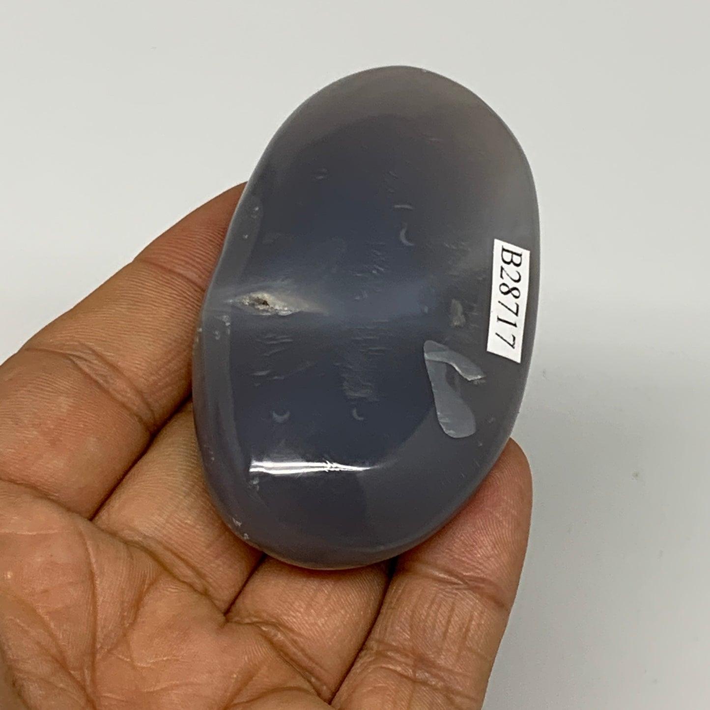 76.5g, 2.7"x1.6"x0.7" Orca Agate Palm-Stone Reiki Energy Crystal Reiki, B28717