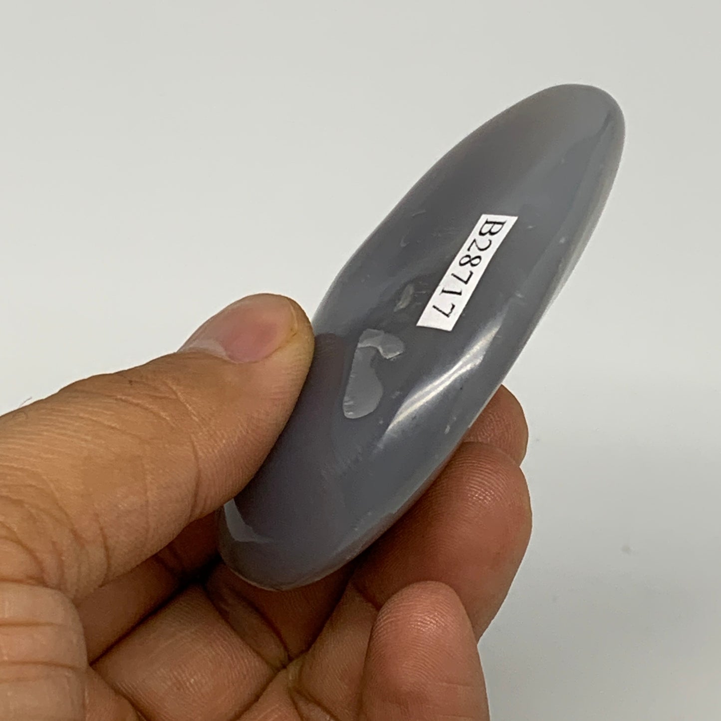 76.5g, 2.7"x1.6"x0.7" Orca Agate Palm-Stone Reiki Energy Crystal Reiki, B28717