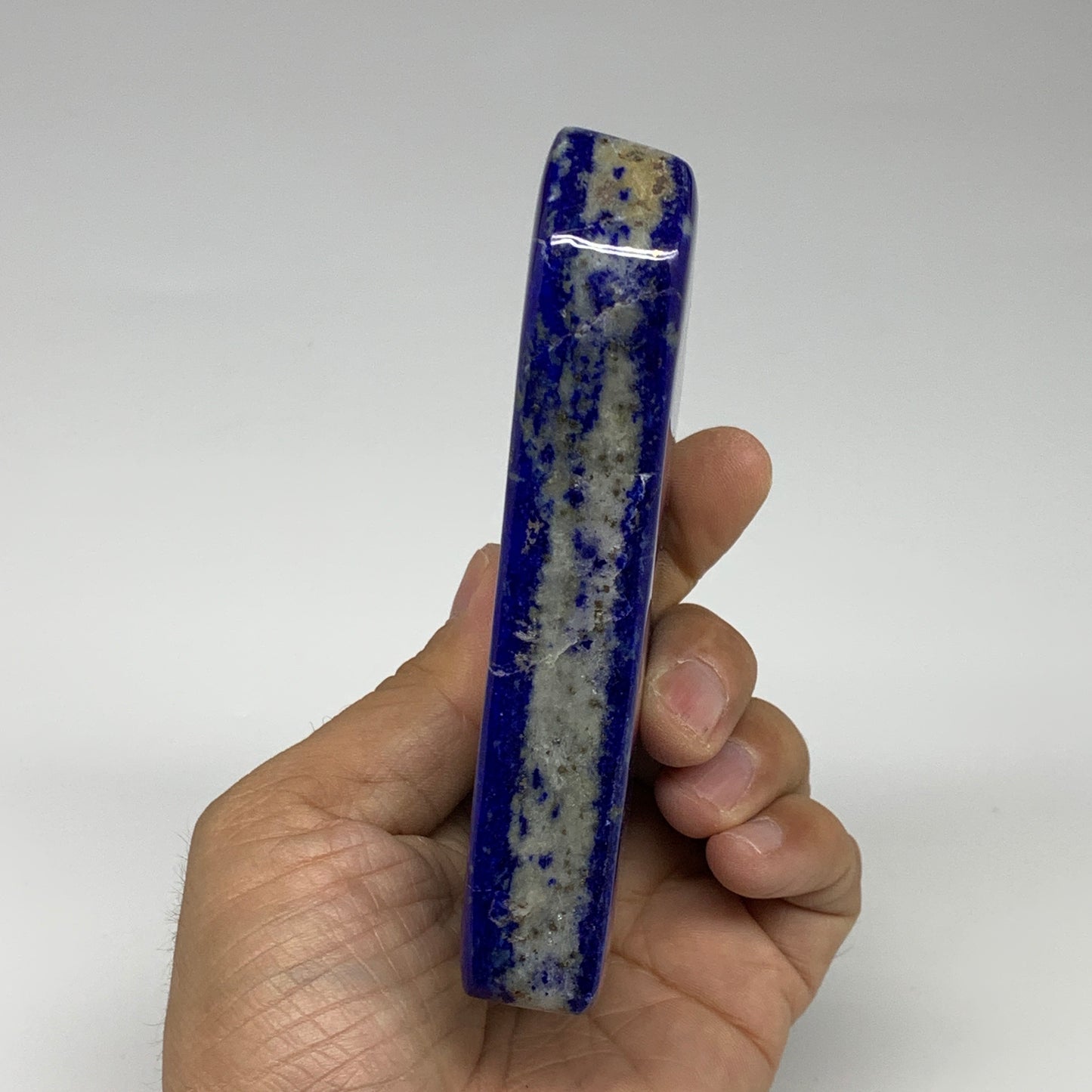 308.7g, 4.4"x2.2"x0.7", Natural Polished Freeform Lapis Lazuli @Afghanistan,B302