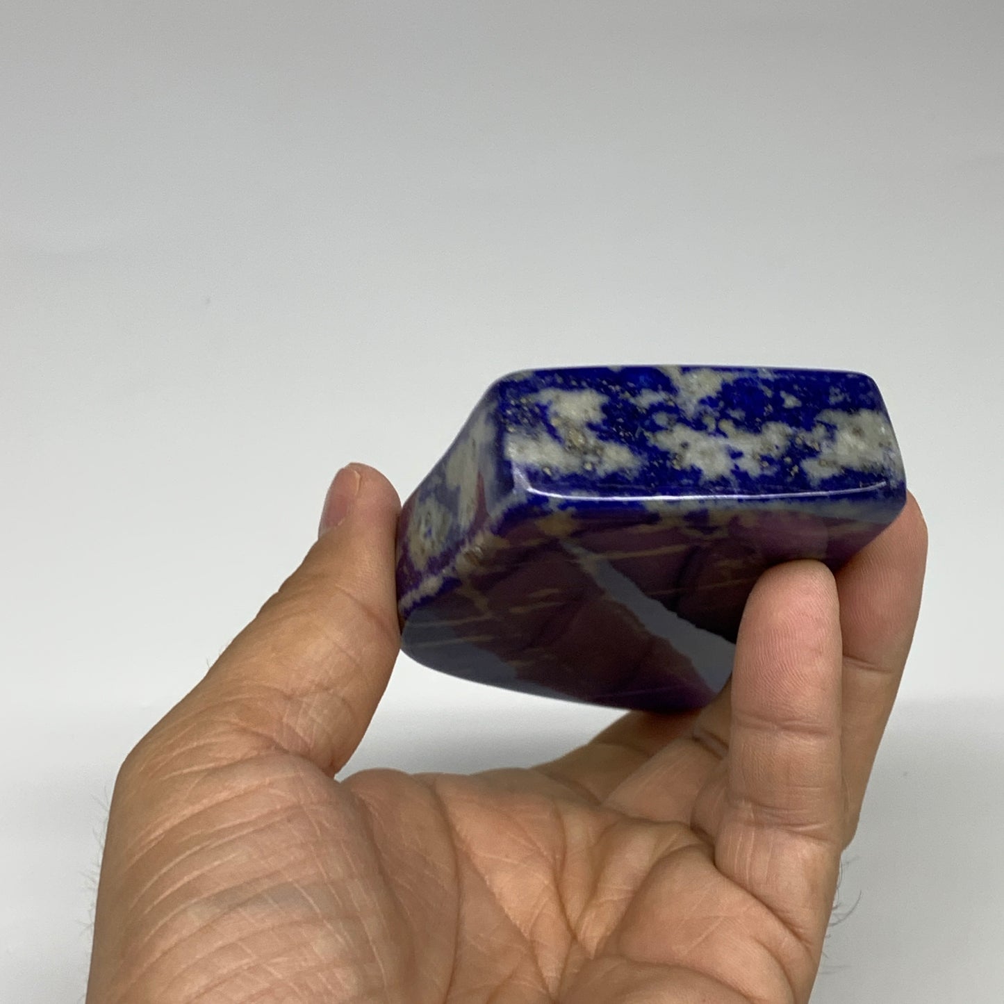308.7g, 4.4"x2.2"x0.7", Natural Polished Freeform Lapis Lazuli @Afghanistan,B302
