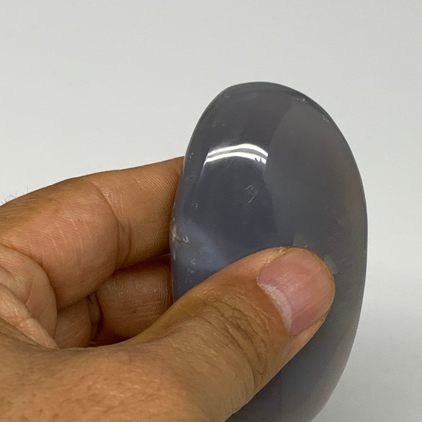 76.5g, 2.7"x1.6"x0.7" Orca Agate Palm-Stone Reiki Energy Crystal Reiki, B28717