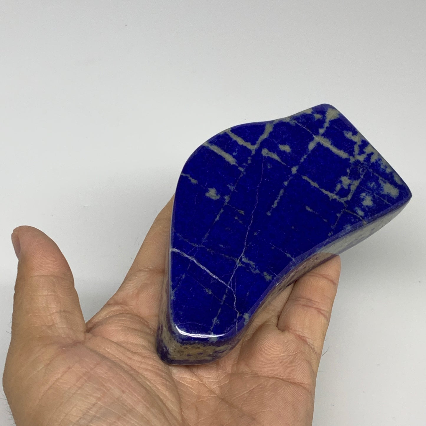 308.7g, 4.4"x2.2"x0.7", Natural Polished Freeform Lapis Lazuli @Afghanistan,B302