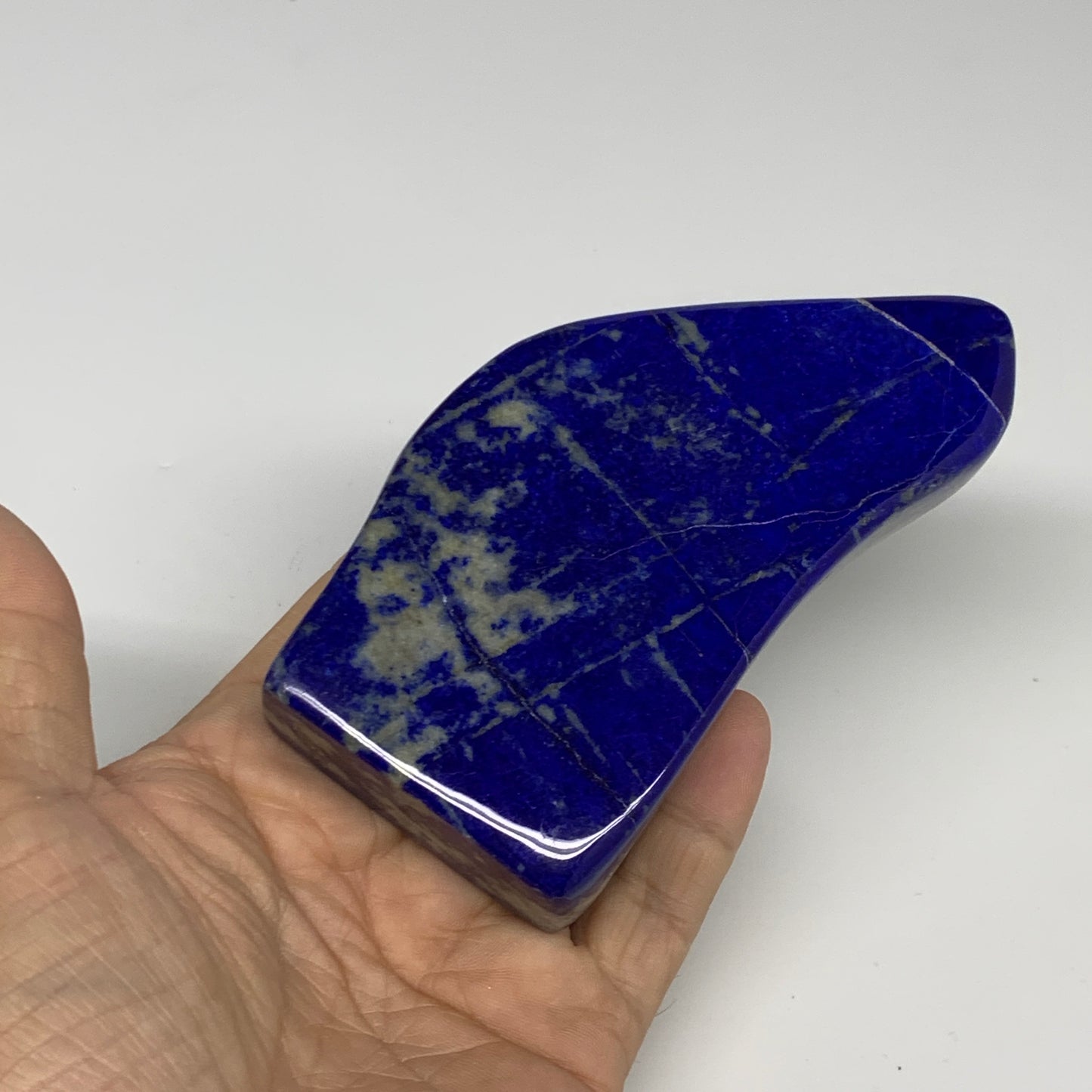 308.7g, 4.4"x2.2"x0.7", Natural Polished Freeform Lapis Lazuli @Afghanistan,B302