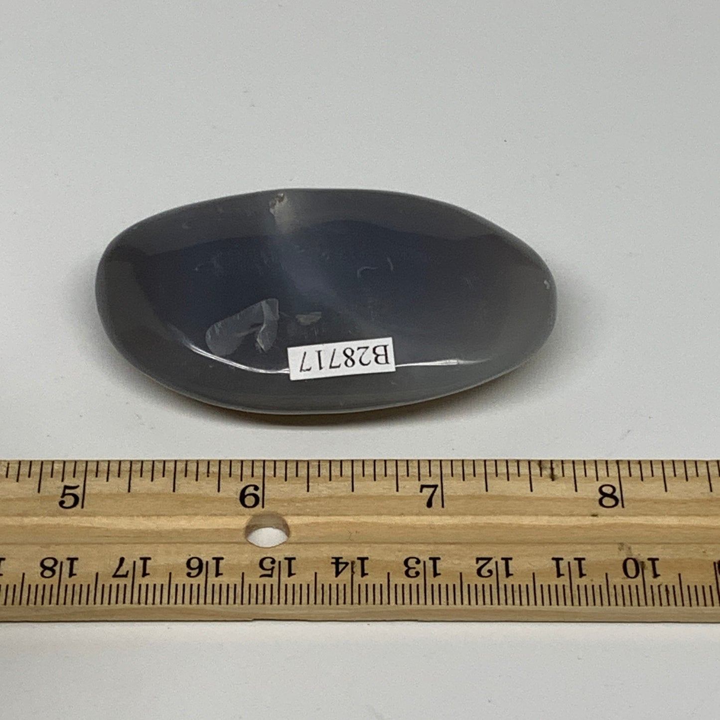 76.5g, 2.7"x1.6"x0.7" Orca Agate Palm-Stone Reiki Energy Crystal Reiki, B28717