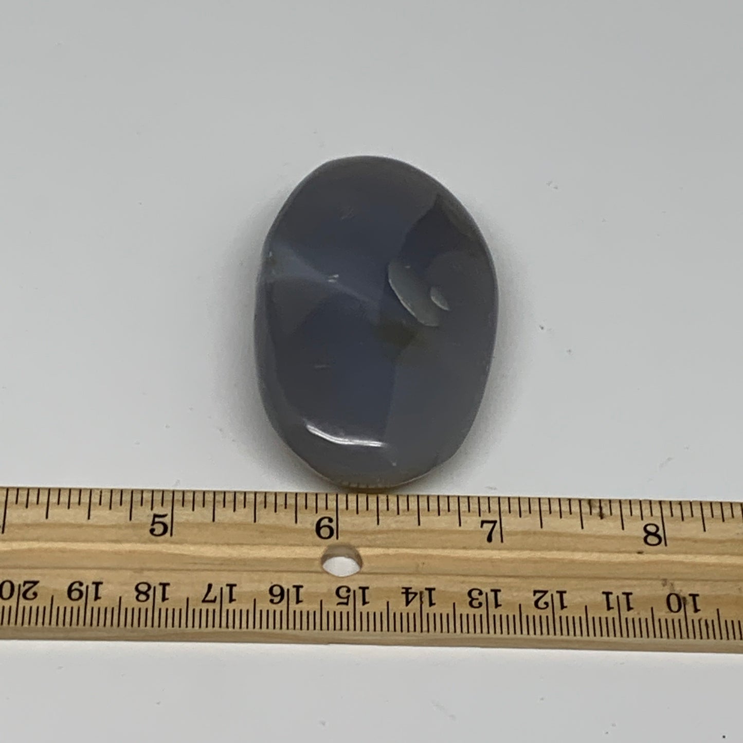 76.5g, 2.7"x1.6"x0.7" Orca Agate Palm-Stone Reiki Energy Crystal Reiki, B28717