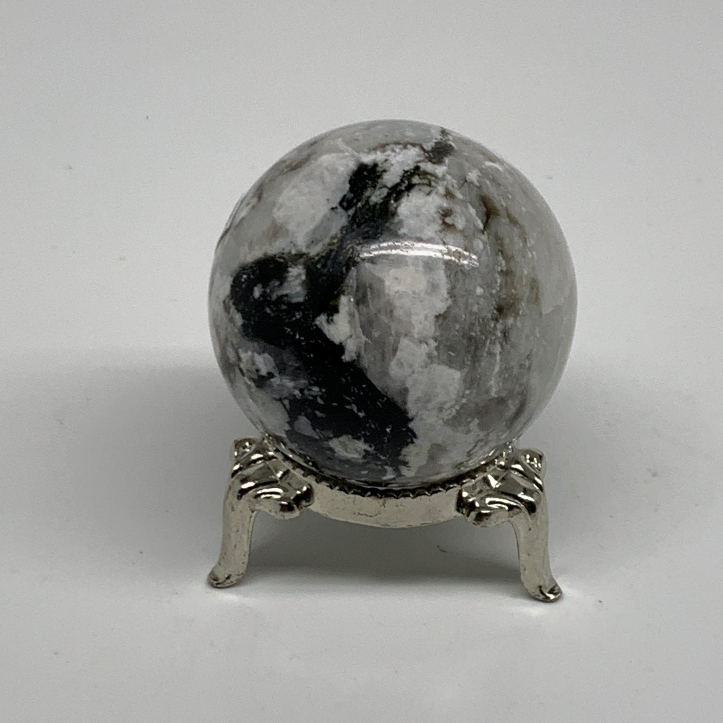 101.8g, 1.7"(41mm), Natural Rainbow Moonstone Sphere Ball Gemstone, B35168