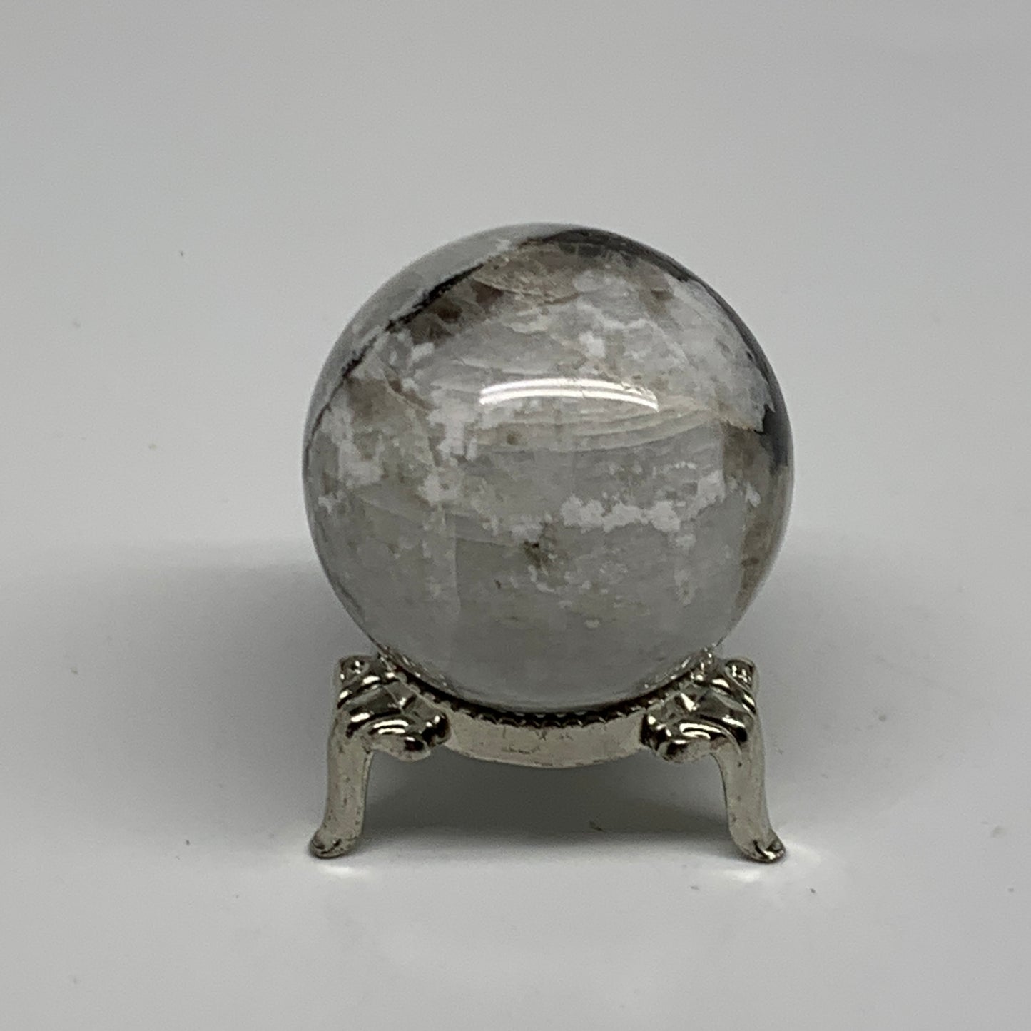 101.8g, 1.7"(41mm), Natural Rainbow Moonstone Sphere Ball Gemstone, B35168