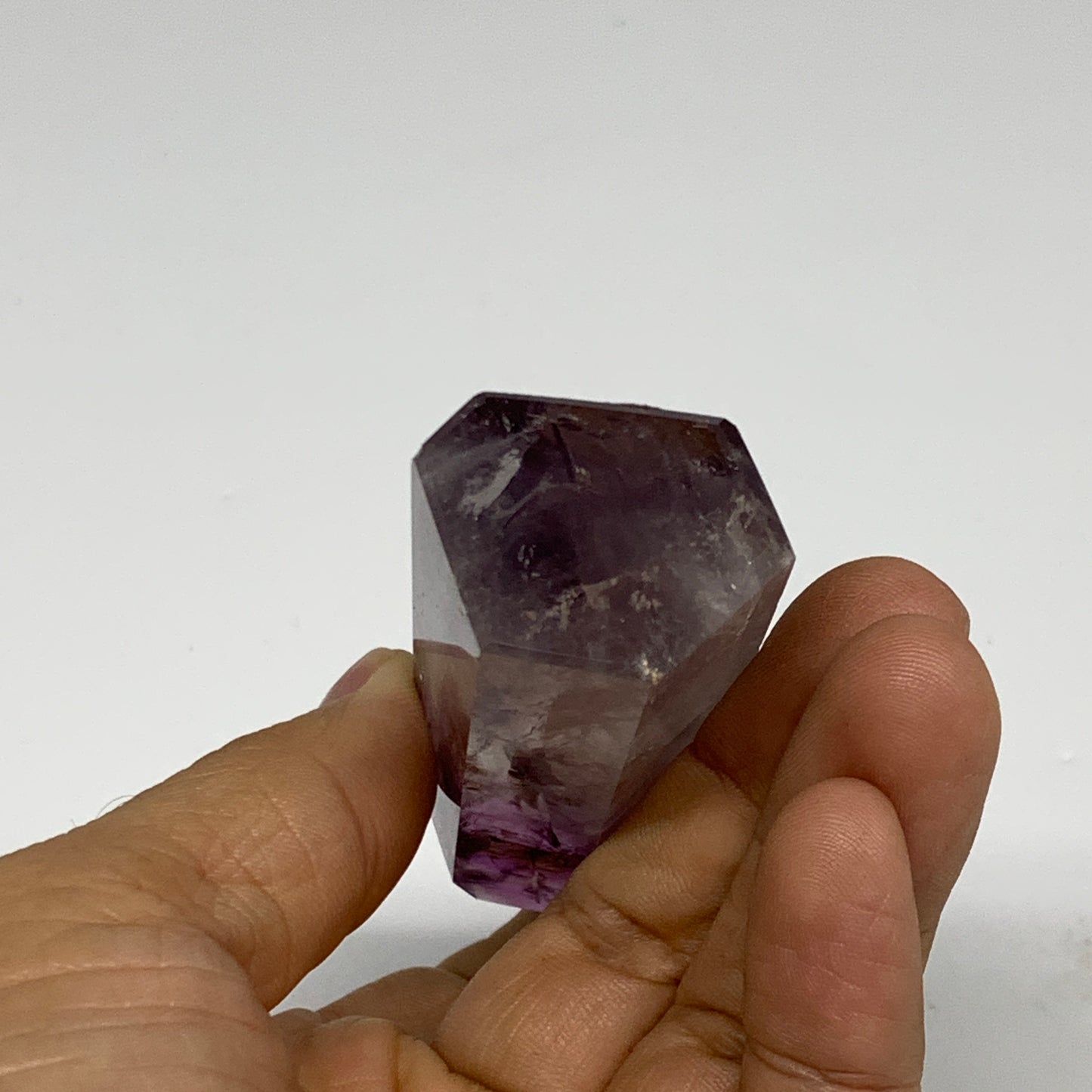 76.7g, 3"x1.2"x0.9", Natural Amethyst Tower Point Obelisk @Brazil, B32362