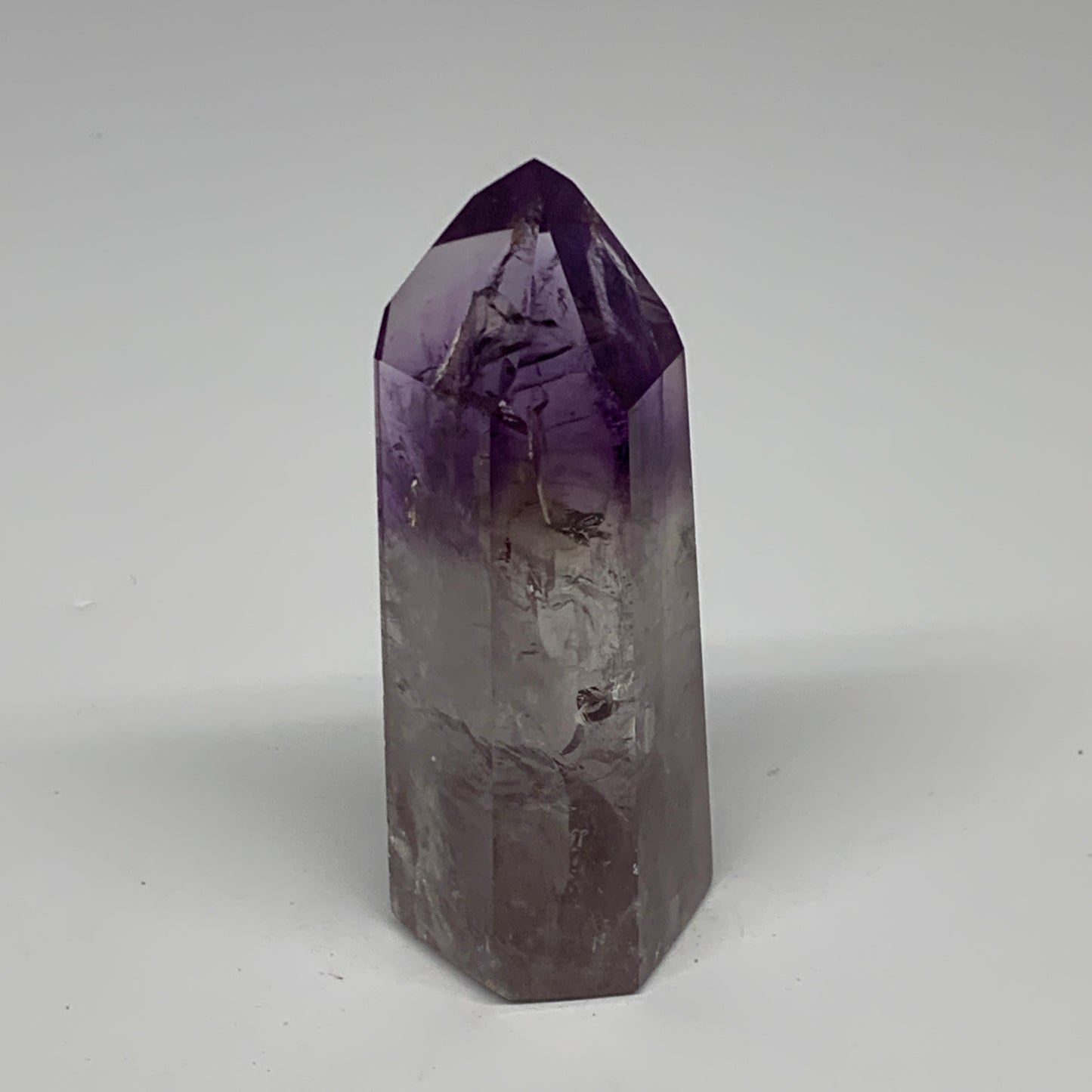 76.7g, 3"x1.2"x0.9", Natural Amethyst Tower Point Obelisk @Brazil, B32362