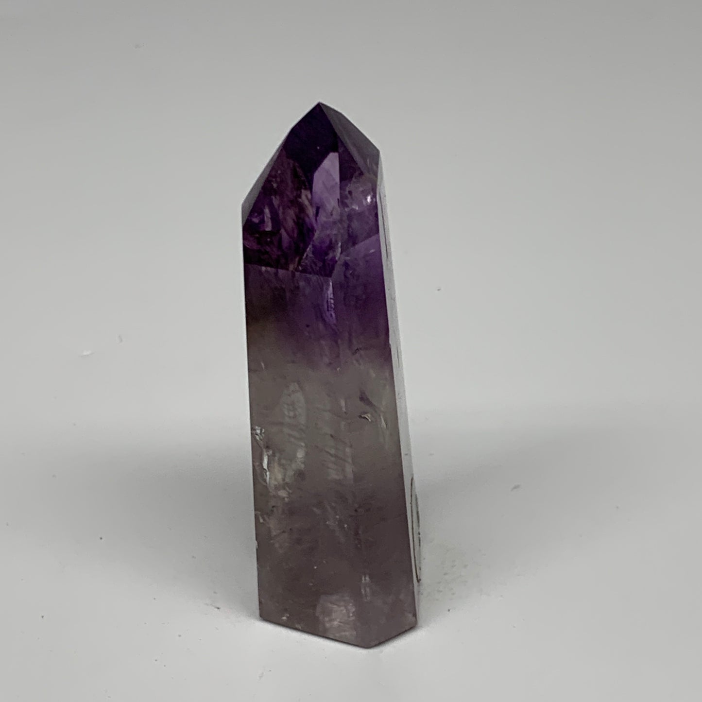 76.7g, 3"x1.2"x0.9", Natural Amethyst Tower Point Obelisk @Brazil, B32362