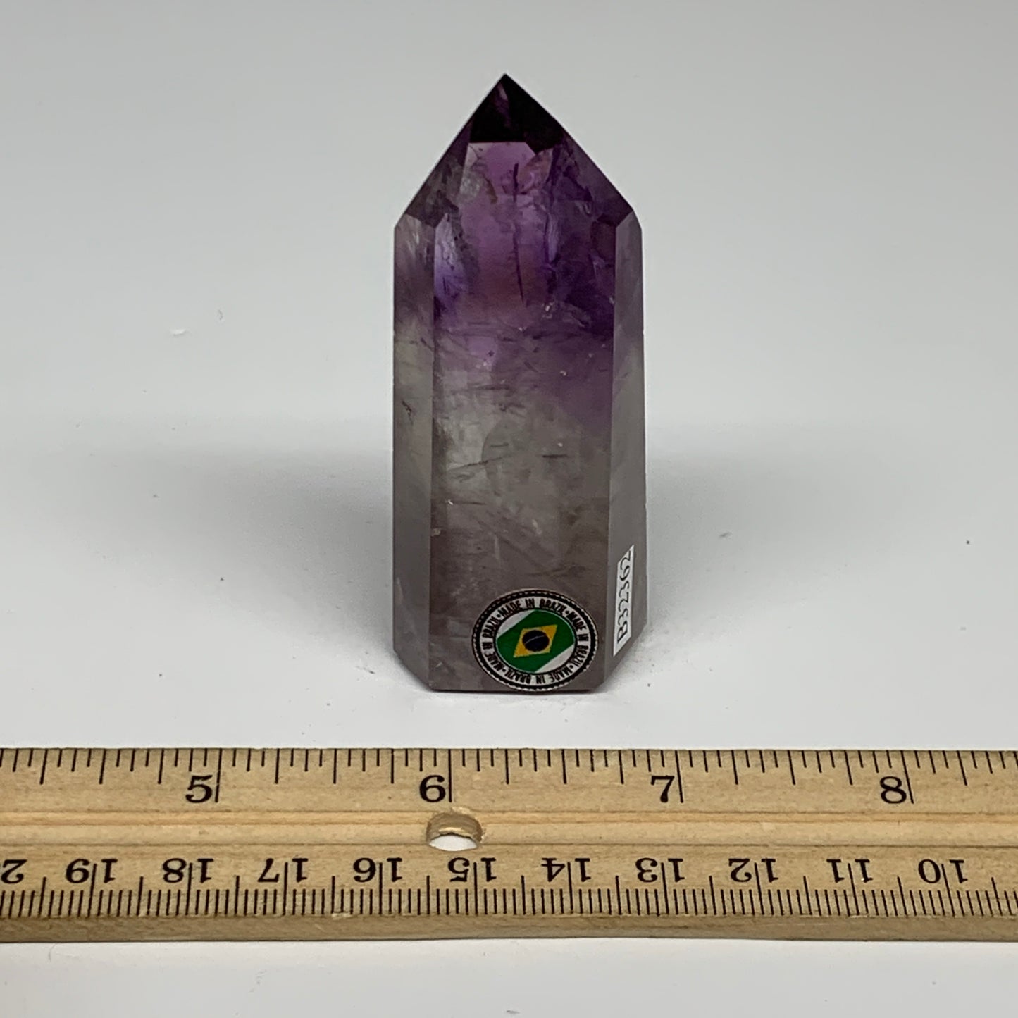76.7g, 3"x1.2"x0.9", Natural Amethyst Tower Point Obelisk @Brazil, B32362