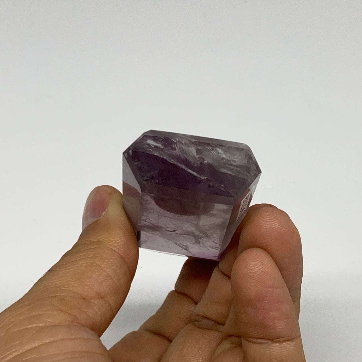 56.6g, 2.6"x1.2"x0.7", Natural Amethyst Tower Point Obelisk @Brazil, B32363