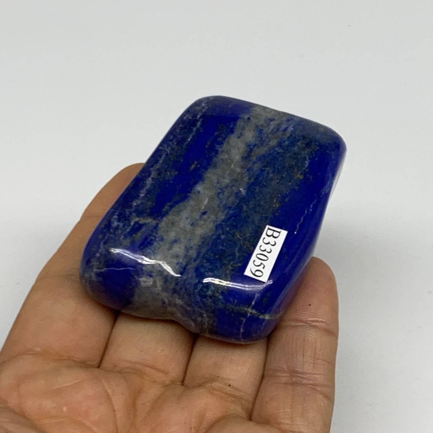 122.1g, 2.2"x1.7"x0.9", Natural Freeform Lapis Lazuli from Afghanistan, B33059