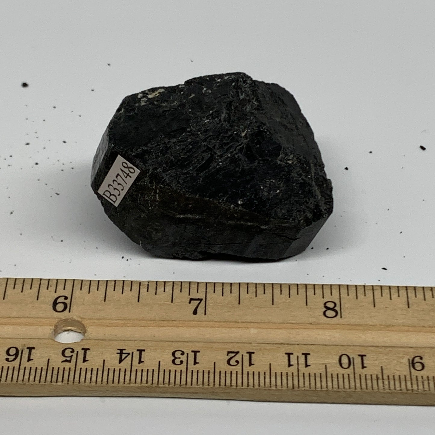 75.8g, 1.2"x1.8"x1.3", Natural Black Tourmaline Mineral Specimen, B33748