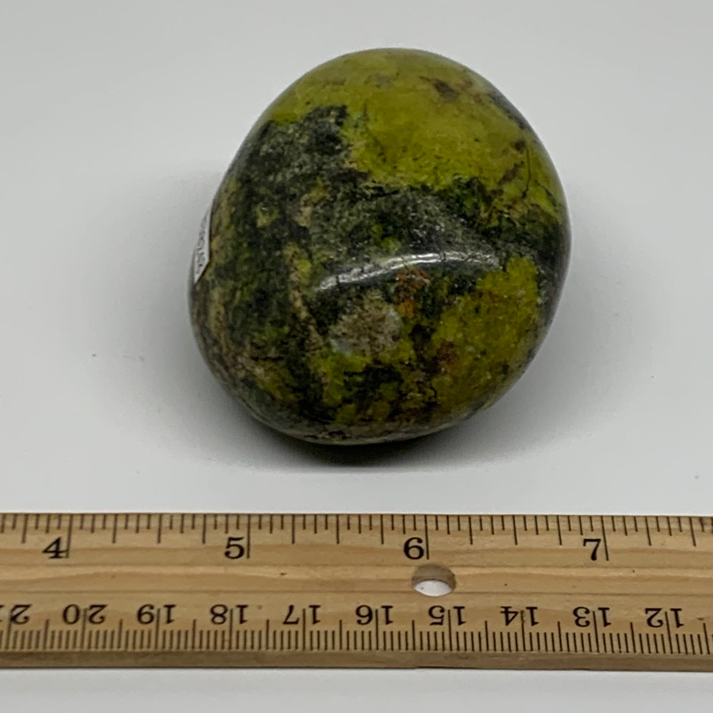 198g, 2.7"x2.3"x1.7", Green Opal Crystal PalmStone Polished Reiki, B38248