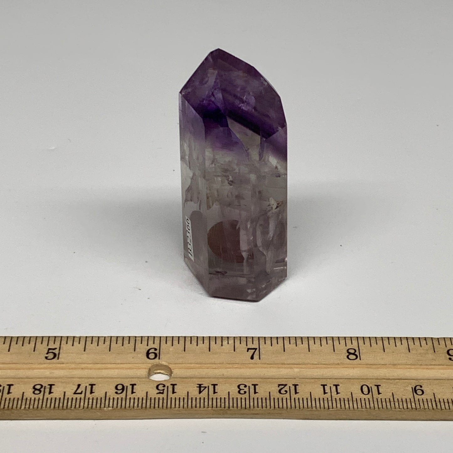 72.8g, 2.7"x1.1"x0.8", Natural Amethyst Tower Point Obelisk @Brazil, B32366