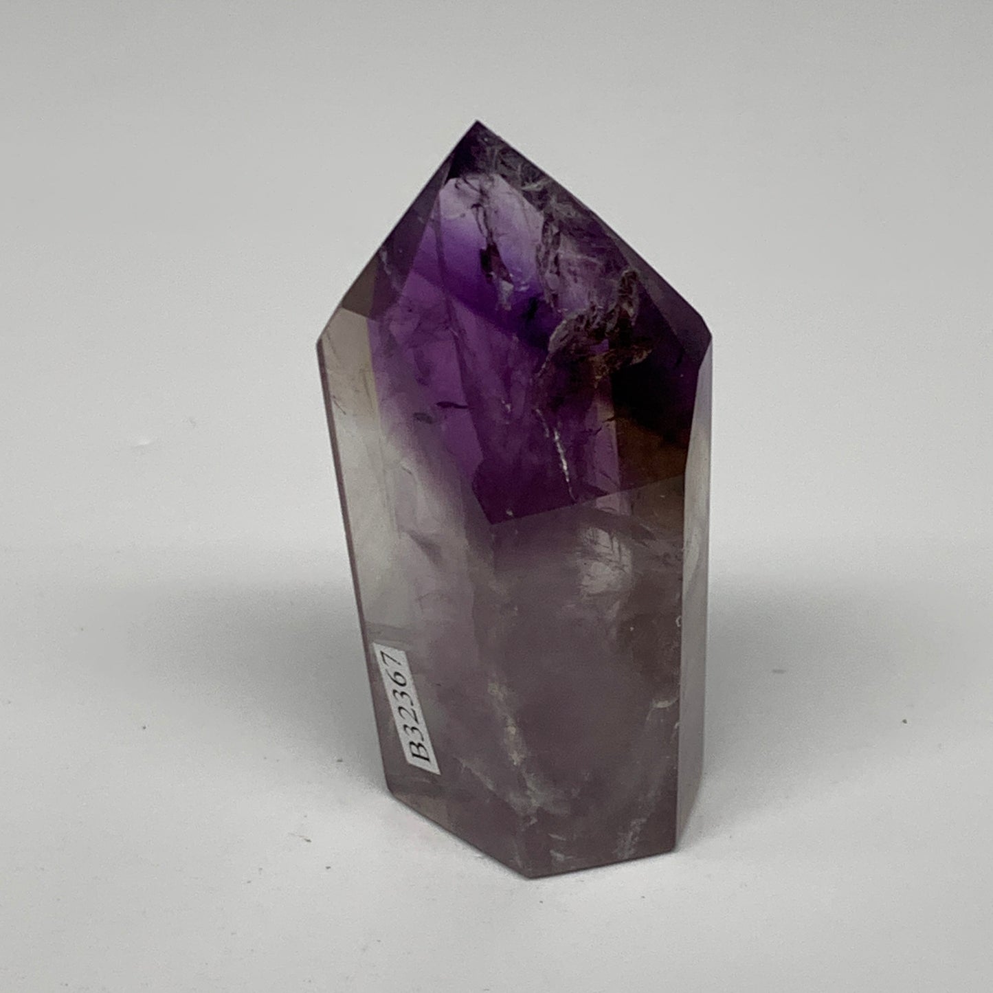78.1g, 2.8"x1.3"x0.8", Natural Amethyst Tower Point Obelisk @Brazil, B32367