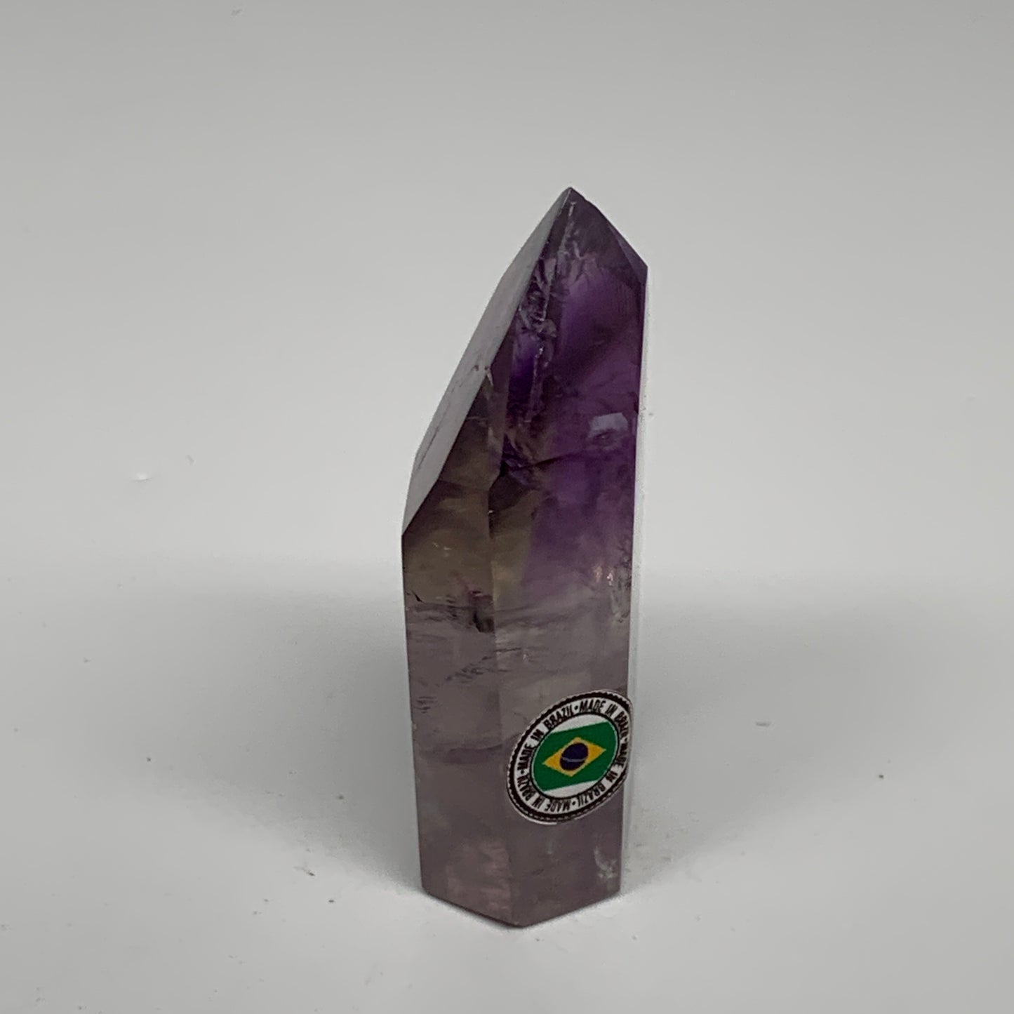 78.1g, 2.8"x1.3"x0.8", Natural Amethyst Tower Point Obelisk @Brazil, B32367