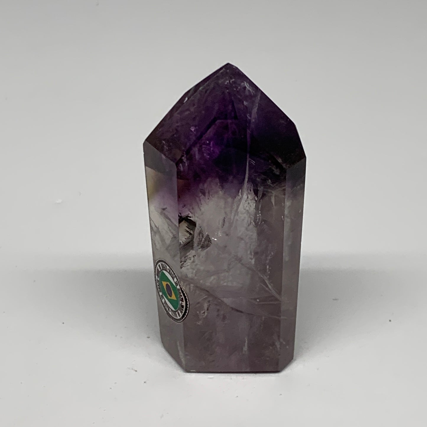 78.1g, 2.8"x1.3"x0.8", Natural Amethyst Tower Point Obelisk @Brazil, B32367
