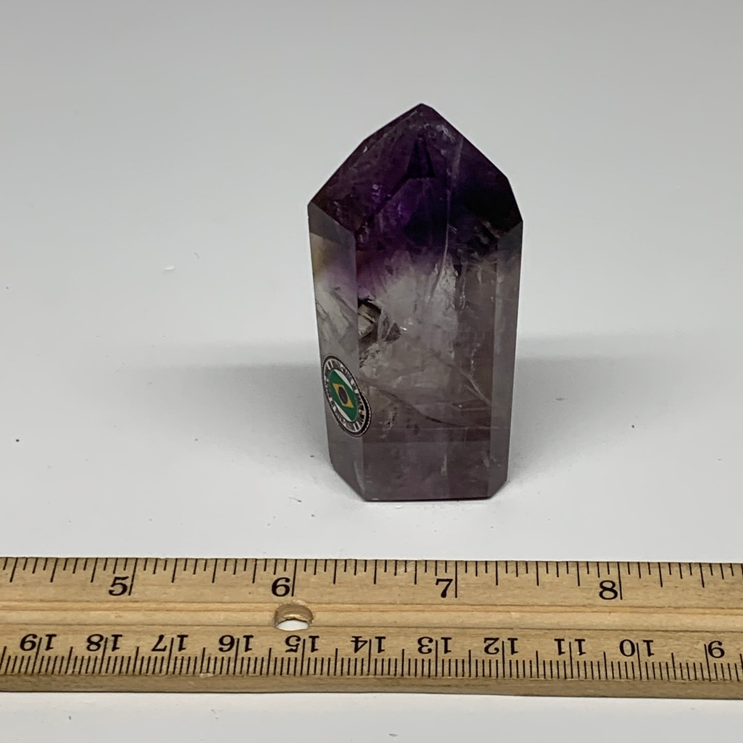 78.1g, 2.8"x1.3"x0.8", Natural Amethyst Tower Point Obelisk @Brazil, B32367