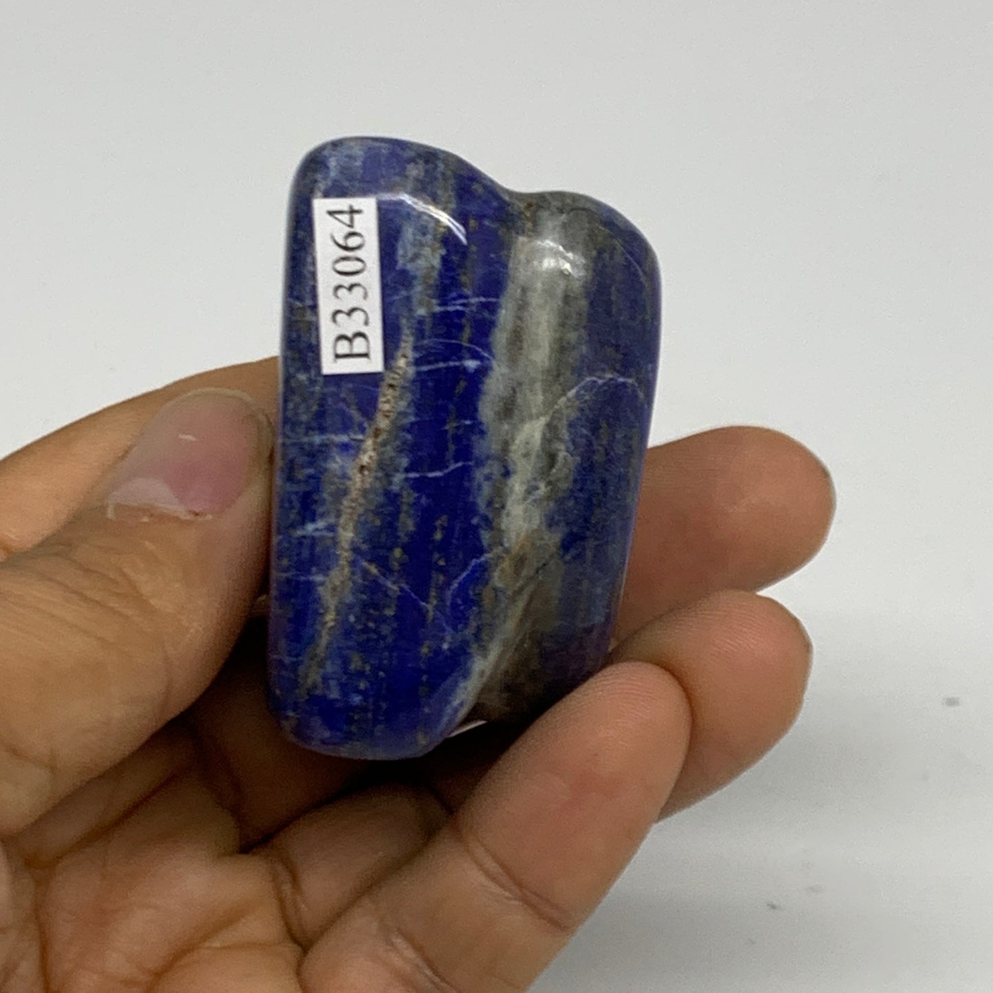 114.8g, 2"x1.4"x1.3", Natural Freeform Lapis Lazuli from Afghanistan, B33064