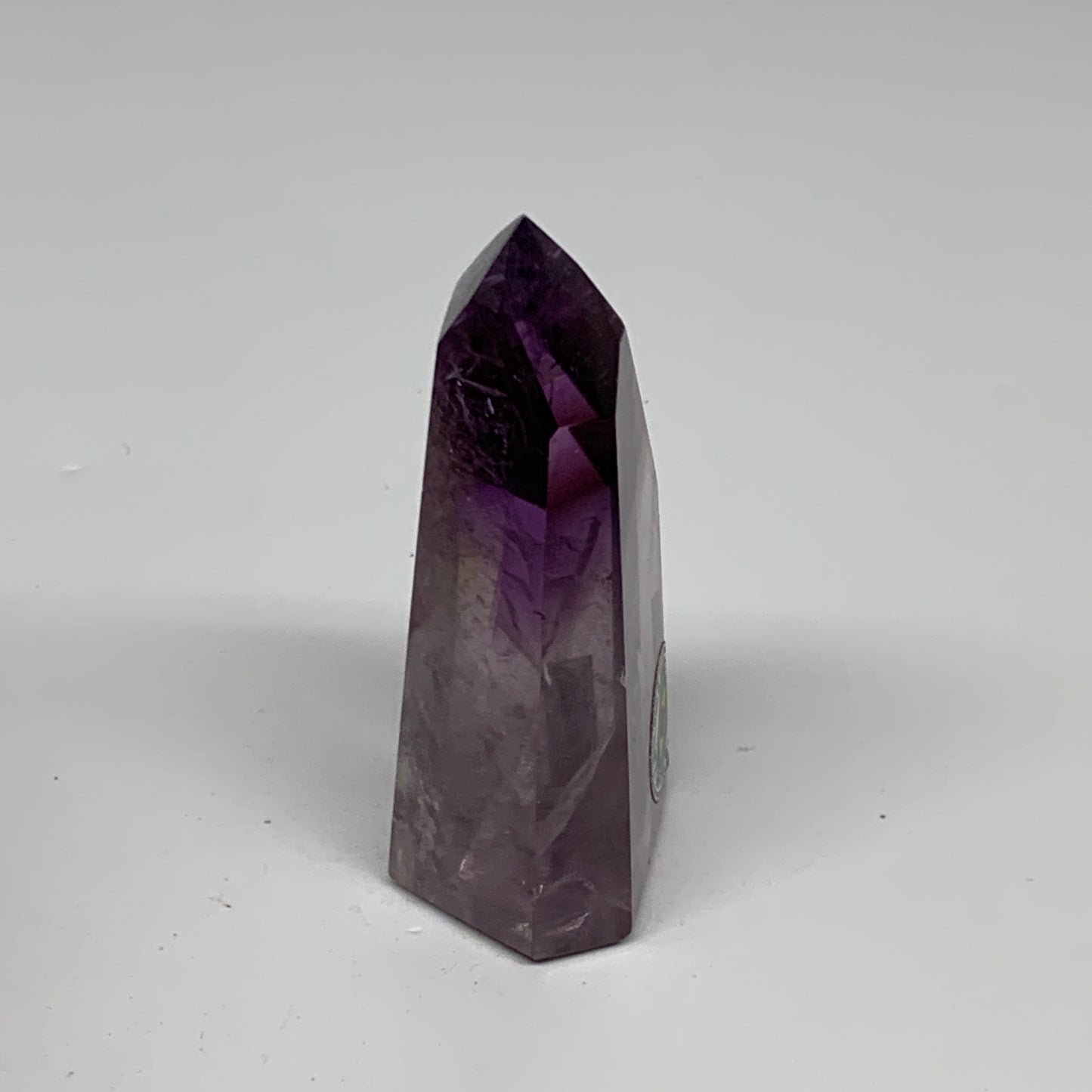 70.2g, 2.6"x1.3"x0.9", Natural Amethyst Tower Point Obelisk @Brazil, B32368