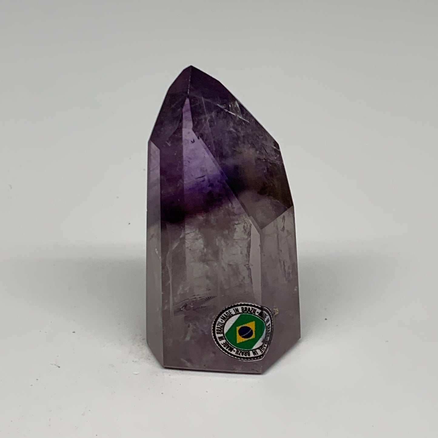 70.2g, 2.6"x1.3"x0.9", Natural Amethyst Tower Point Obelisk @Brazil, B32368