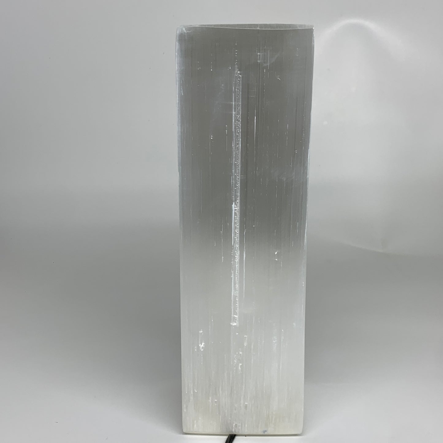 11.6 lbs. 11.75"x3.6", Rectangle Selenite (Satin Spar) Lamp, w/6ft Chord, B35836