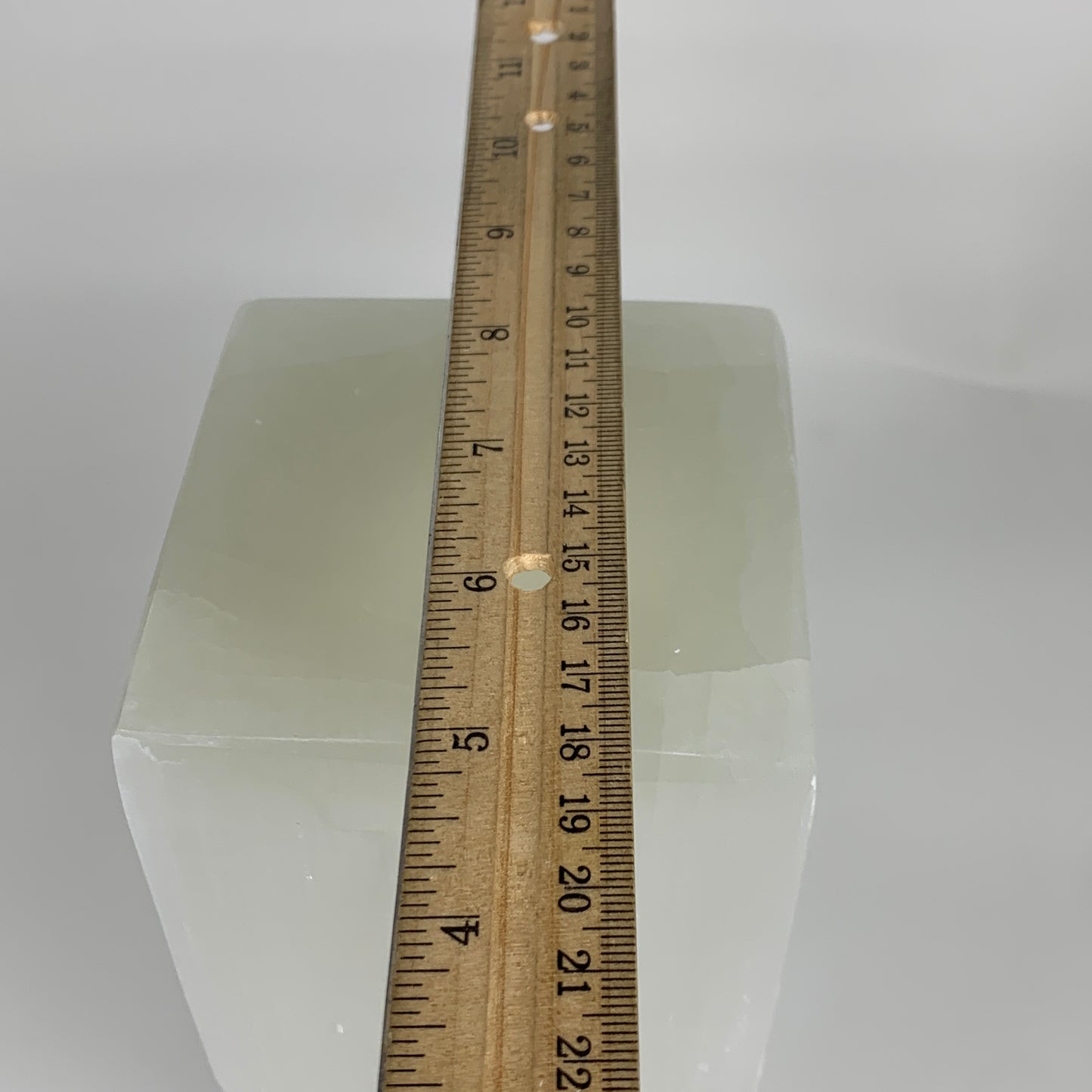 11.6 lbs. 11.75"x3.6", Rectangle Selenite (Satin Spar) Lamp, w/6ft Chord, B35836