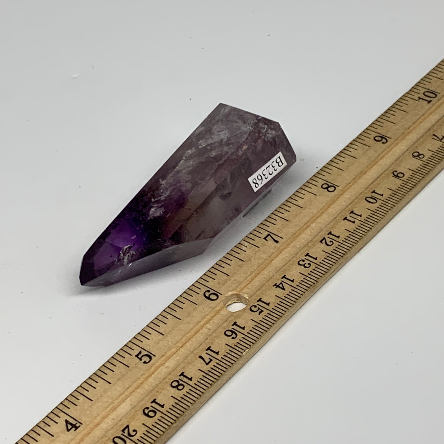 70.2g, 2.6"x1.3"x0.9", Natural Amethyst Tower Point Obelisk @Brazil, B32368