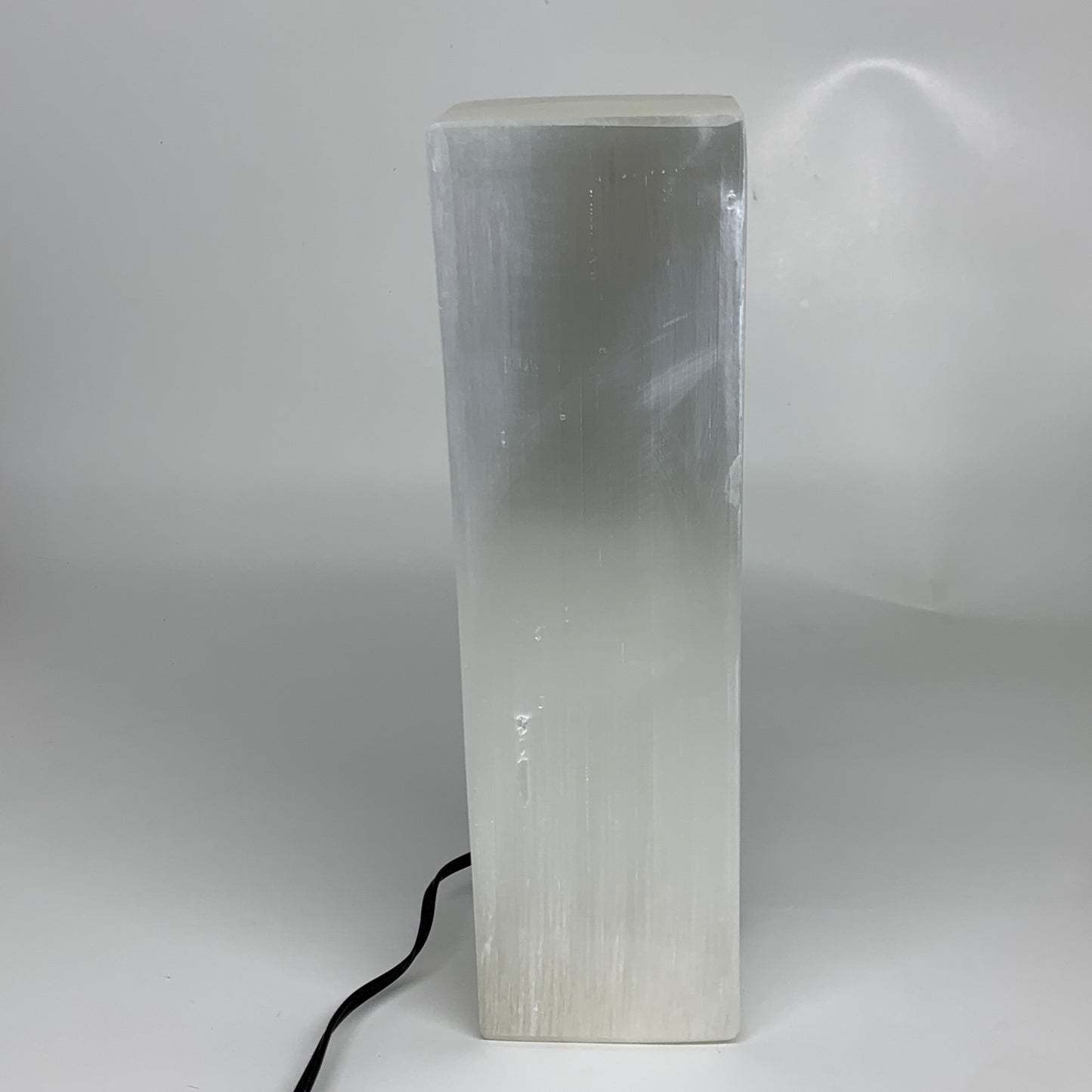 11.6 lbs. 11.75"x3.6", Rectangle Selenite (Satin Spar) Lamp, w/6ft Chord, B35836