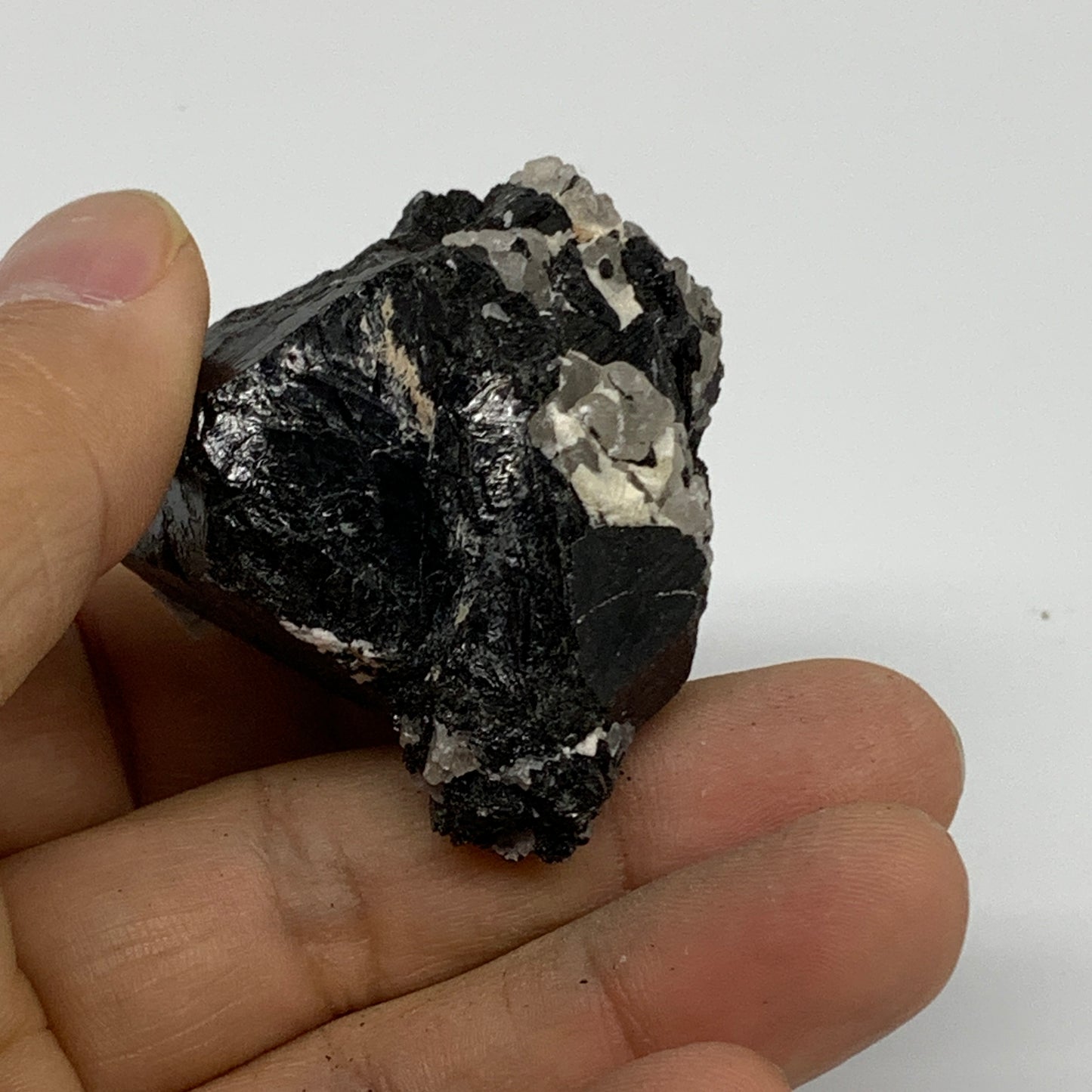 73.8g, 1.7"x1.6"x1.2", Natural Black Tourmaline Mineral Specimen, B33752