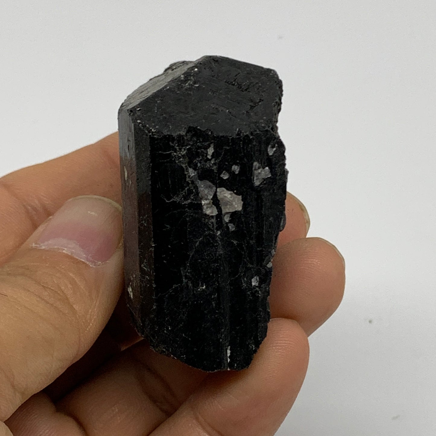 73.9g, 2"x1.5"x1", Natural Black Tourmaline Mineral Specimen, B33753