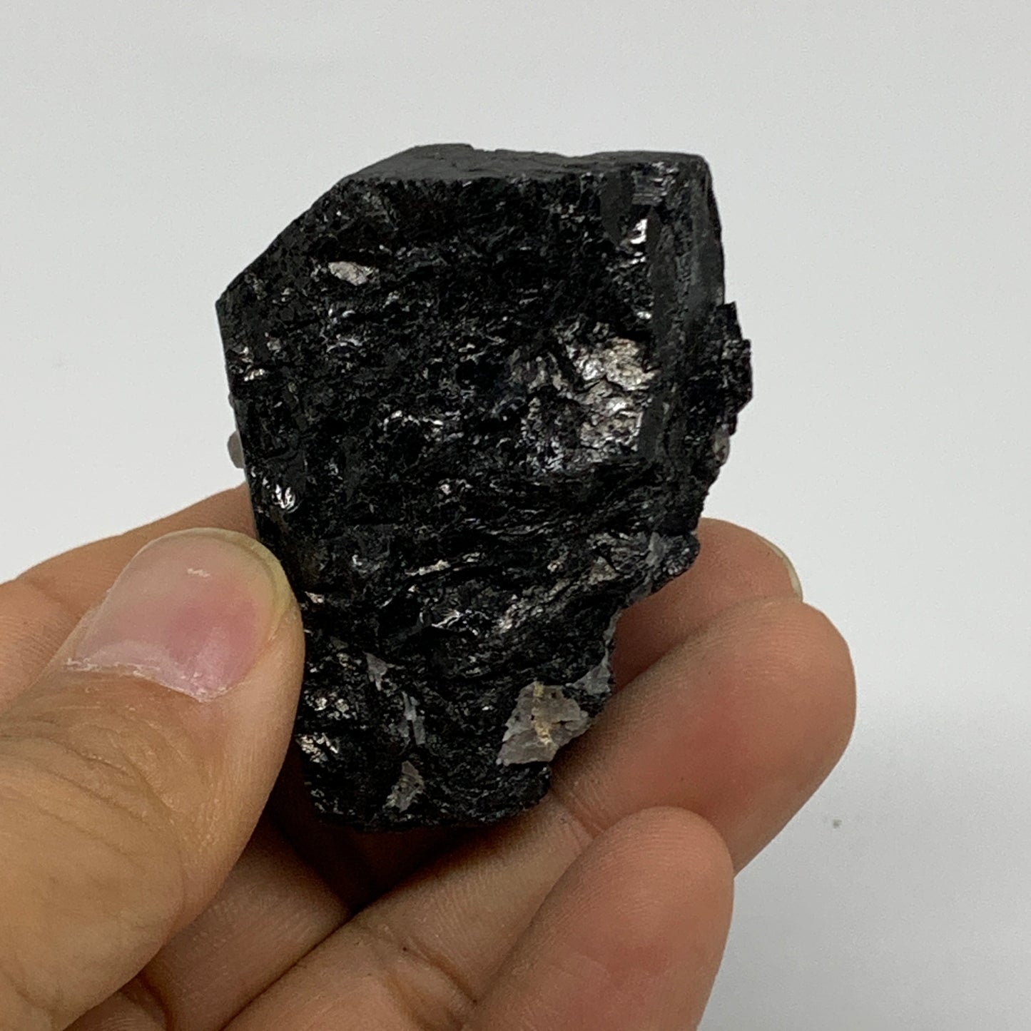 73.9g, 2"x1.5"x1", Natural Black Tourmaline Mineral Specimen, B33753