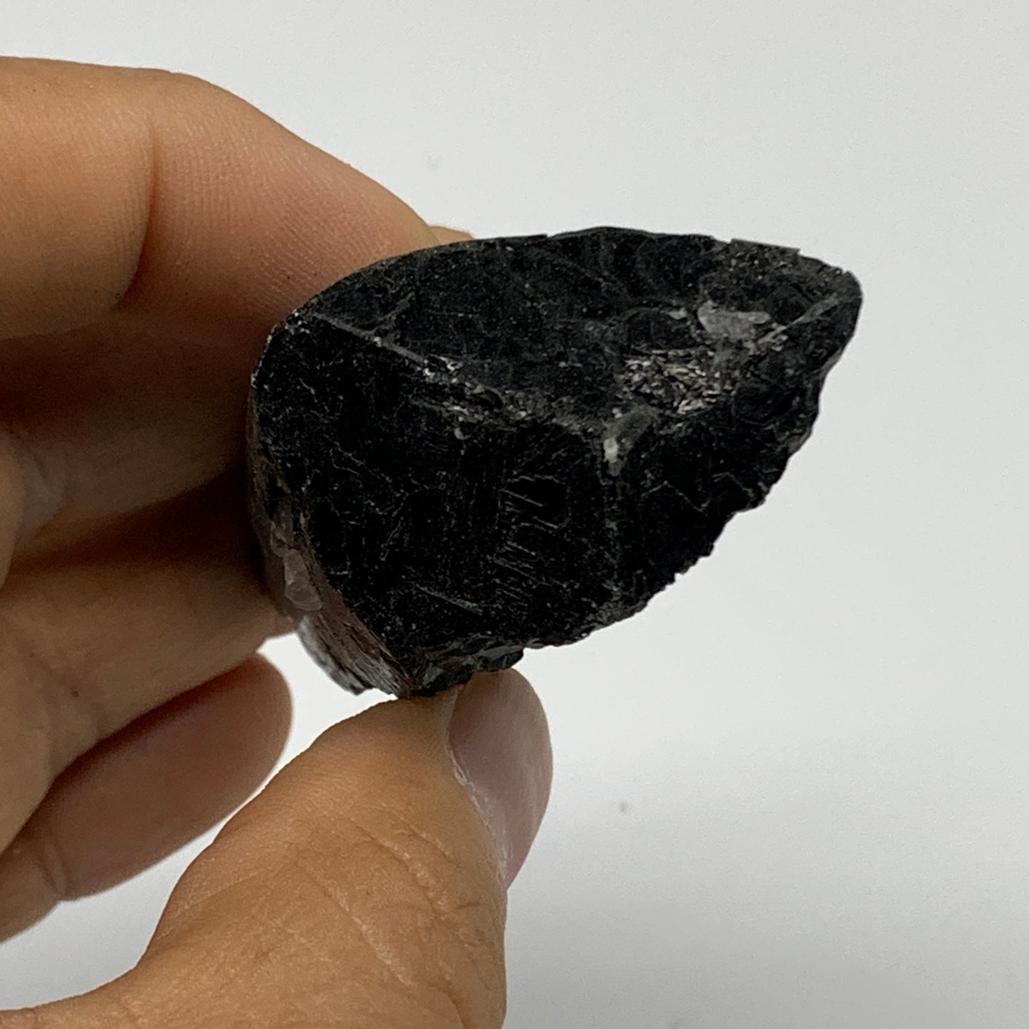 73.9g, 2"x1.5"x1", Natural Black Tourmaline Mineral Specimen, B33753