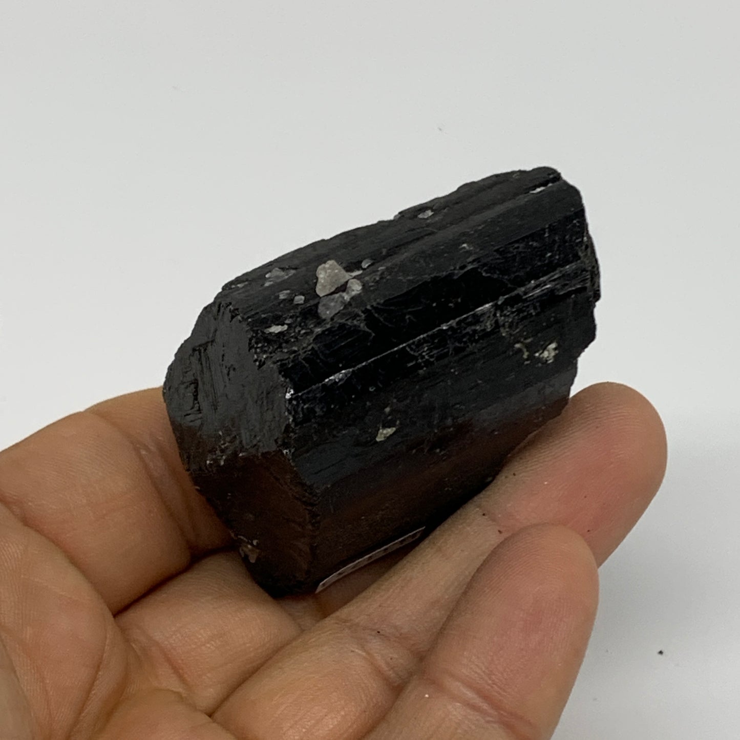 73.9g, 2"x1.5"x1", Natural Black Tourmaline Mineral Specimen, B33753
