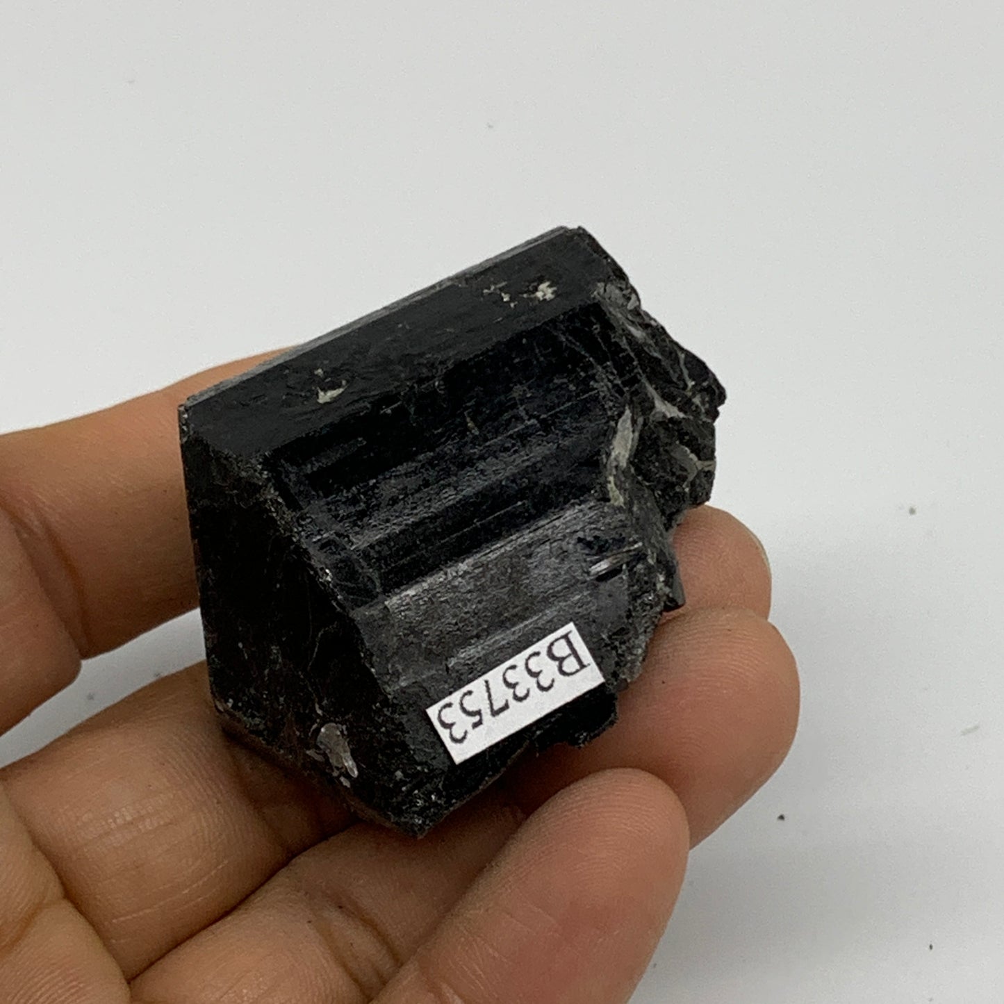 73.9g, 2"x1.5"x1", Natural Black Tourmaline Mineral Specimen, B33753