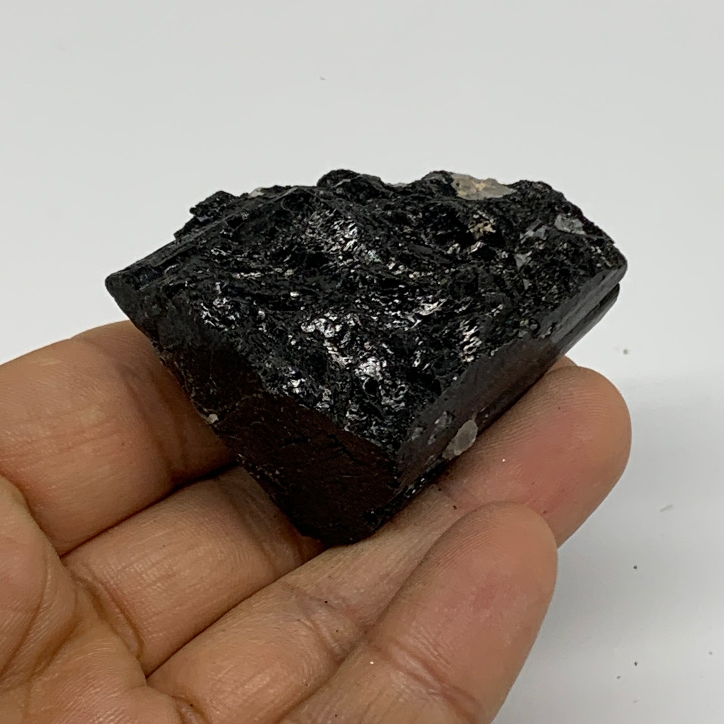73.9g, 2"x1.5"x1", Natural Black Tourmaline Mineral Specimen, B33753